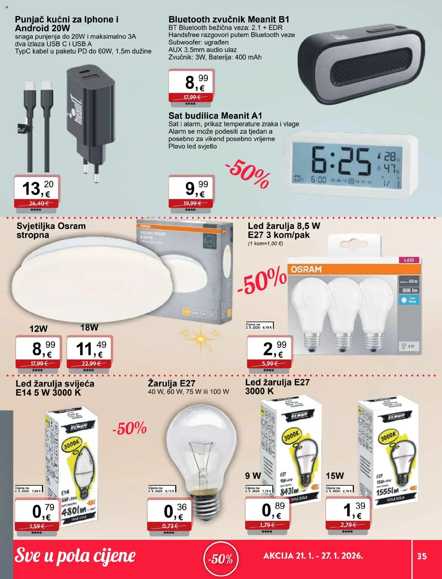 KTC katalog | vrijedi od 21.01.2026 | Stranica: 8 | Proizvodi: Svjetiljka, Audio, Budilica, Zvučnik