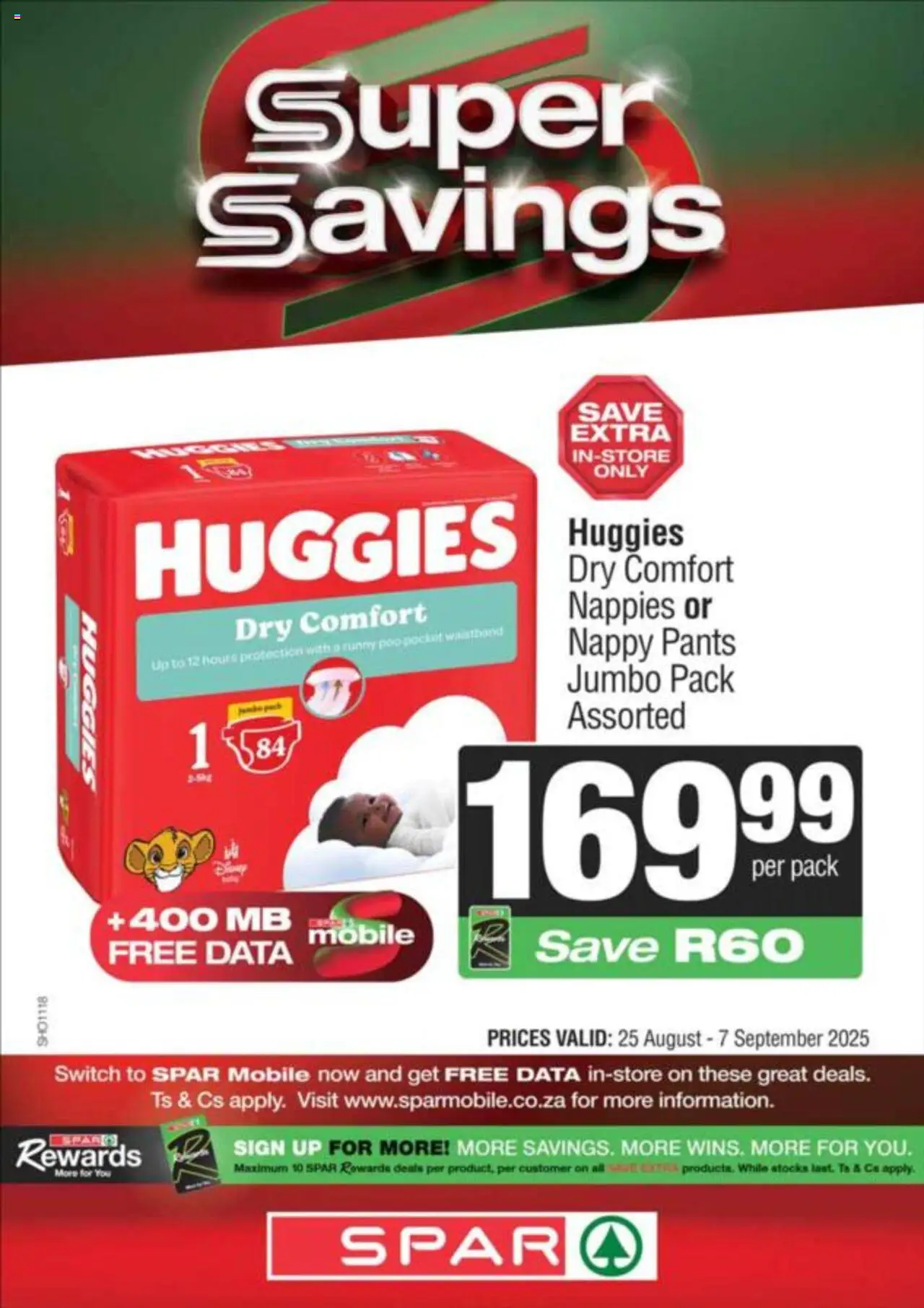 Spar Specials │ valid from 25.08.2025 | Page: 14 | Products: Data, Pants, Switch, Nappies