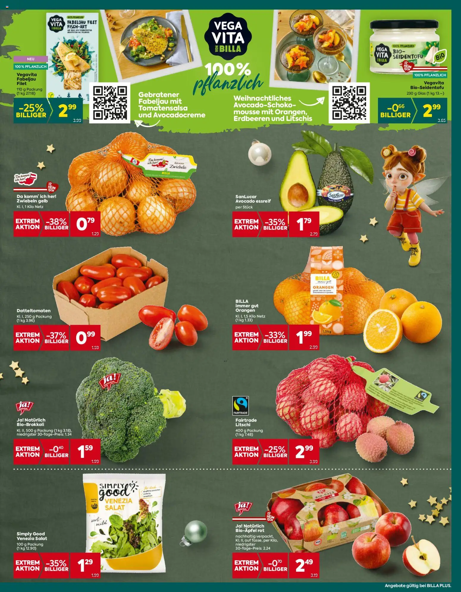 Billa Plus Flugblatt gültig ab 18.12.2025 | Seite: 10 | Produkte: Pasta, Avocado, Zwiebeln, Orangen