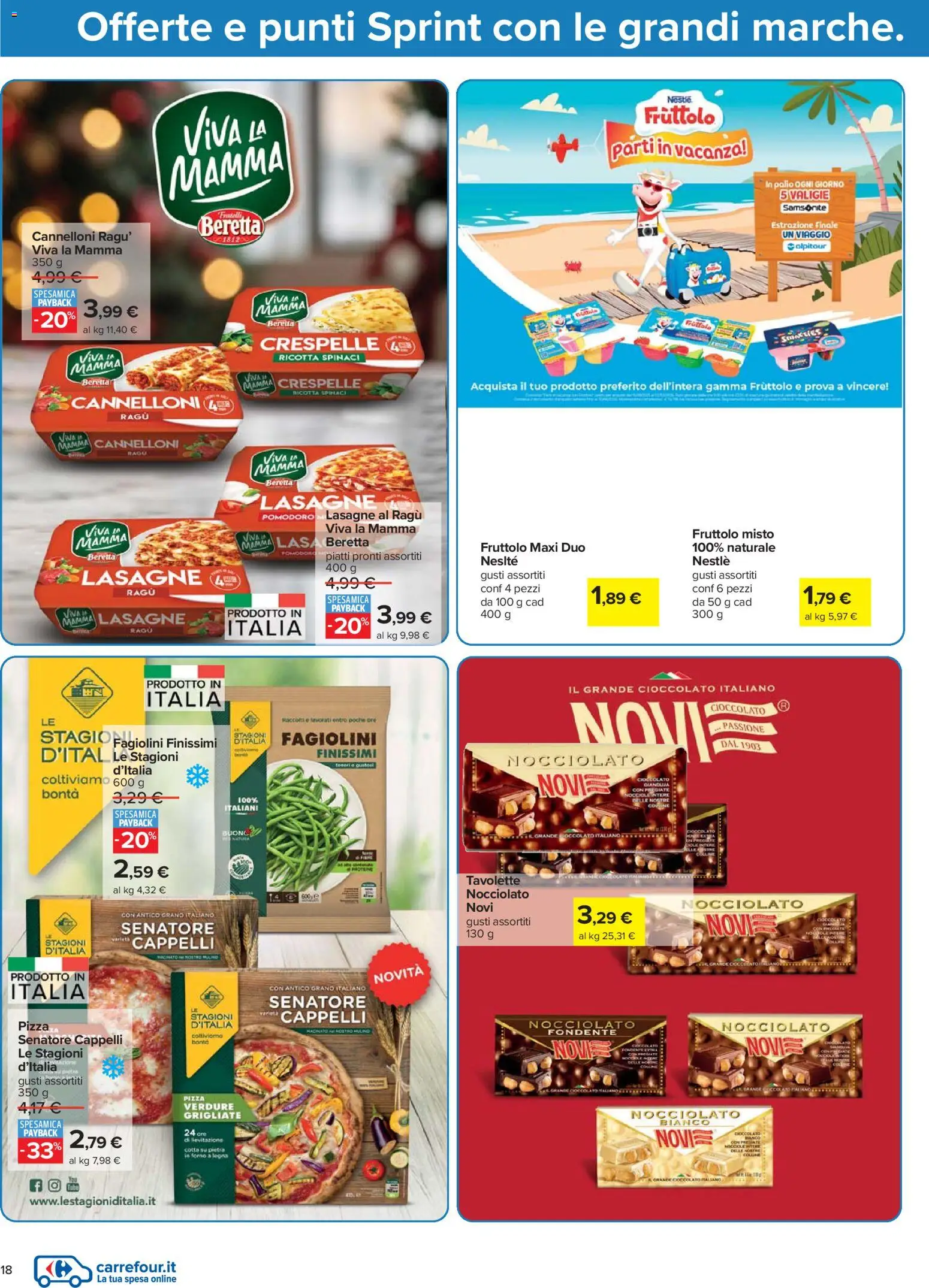 Volantino Carrefour del 02.12.2025 | Pagina: 18 | Prodotti: Nocciole, Spinaci, Ricotta, Macinato