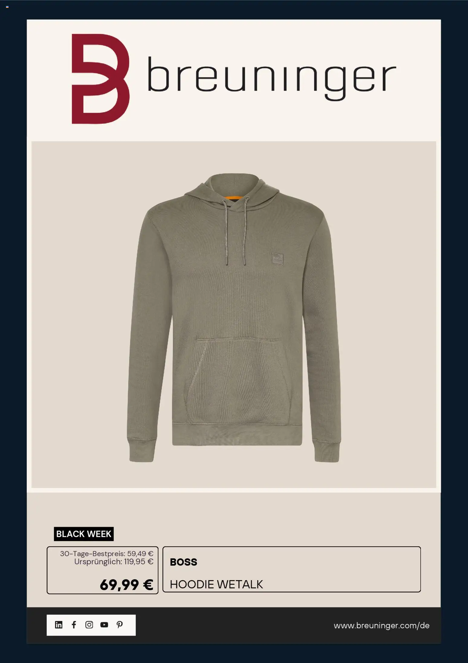 Breuninger - Black Friday – gültig ab 24.11.2025 | Seite: 7 | Produkte: Hoodie