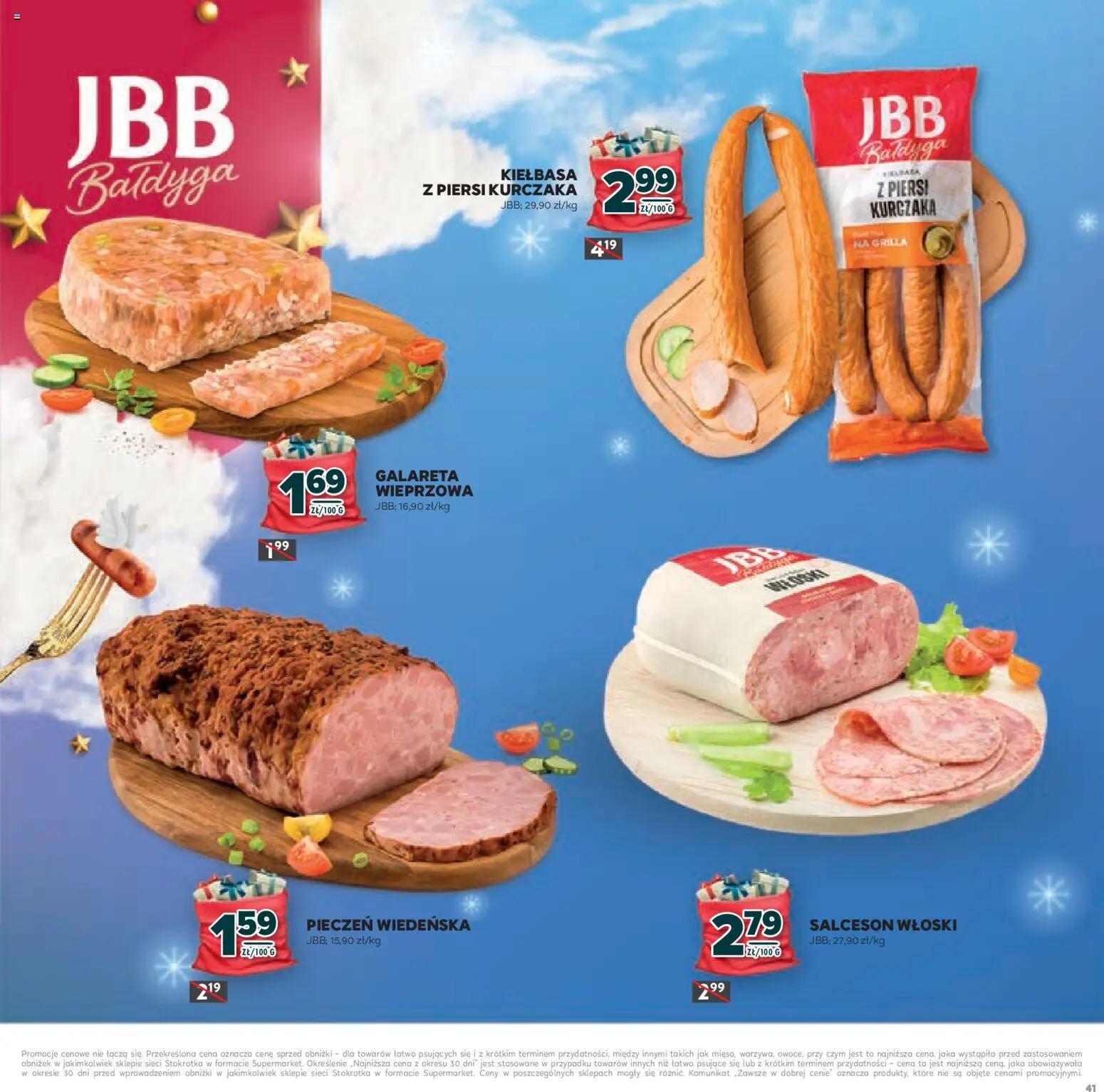 Stokrotka Gazetka - Mikołajki od 20.11.2025 | Strona: 41 | Produkty: Kiełbasa, Piersi, Stokrotka