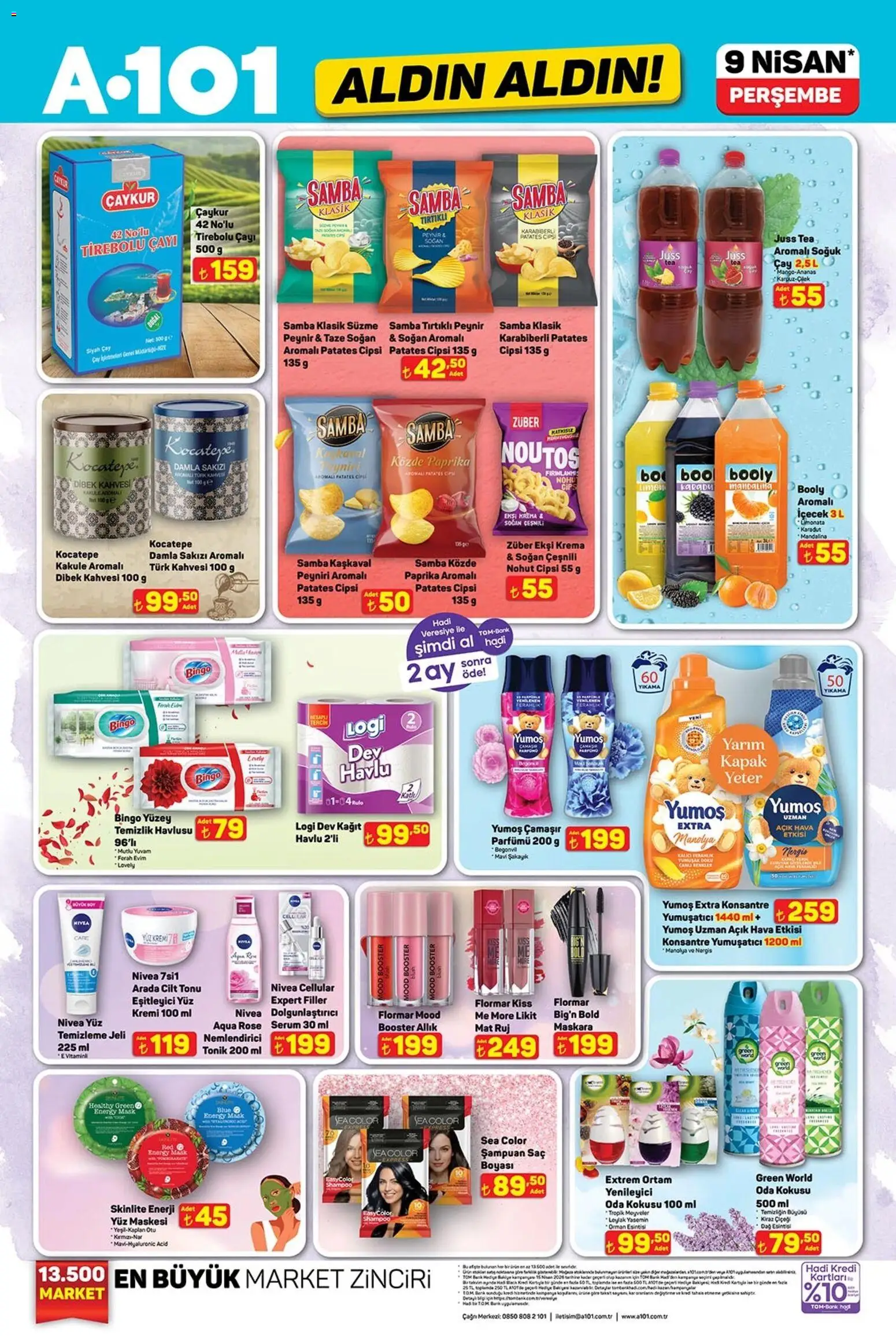 A101 - Katalog Aldın Aldın - 09.04.2026 tarihinden itibaren geçerlidir | Sayfa: 2 | Ürünler: Ruj, Şampuan, Ekşi krema, Allık