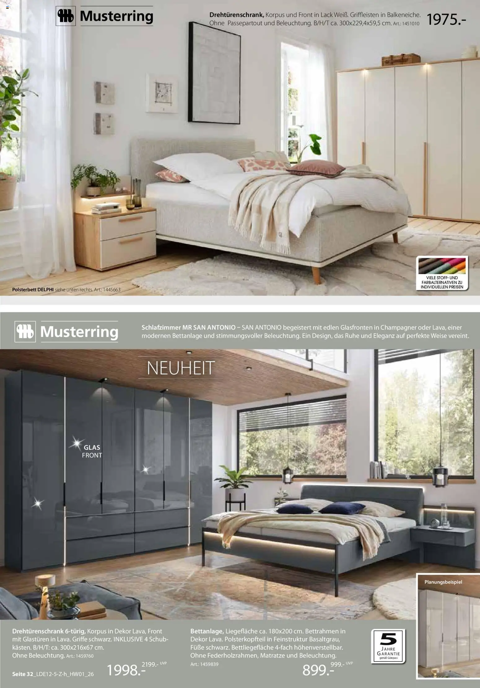 Zurbrüggen  Hochwert-Spezial – gültig ab 29.12.2025 | Seite: 44 | Produkte: Matratze, Drehtürenschrank, Polsterbett