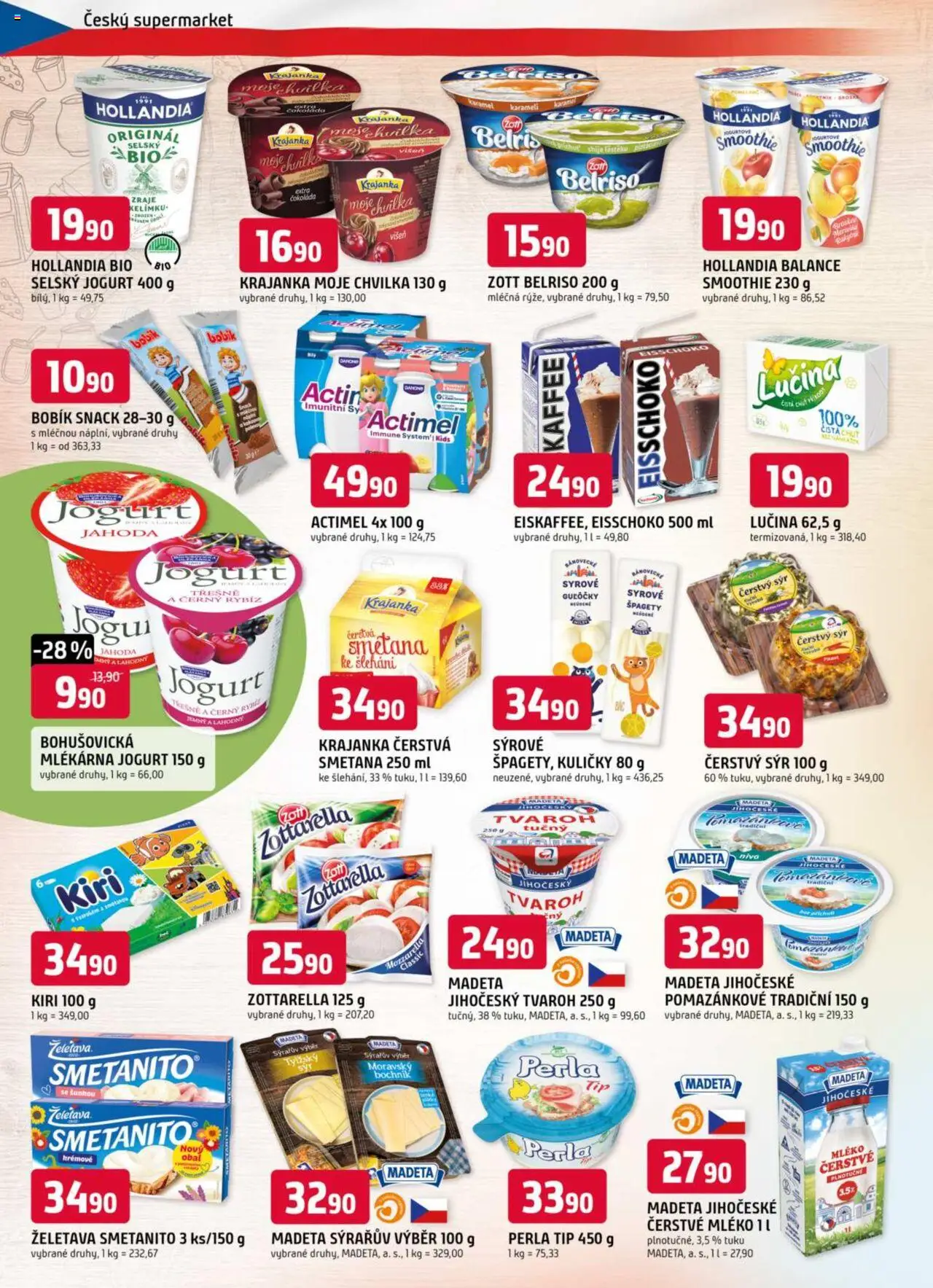 Trefa leták od 08.10.2025 | Strana: 4 | Produkty: Čokoláda, Smoothie, Mozzarella, Niva