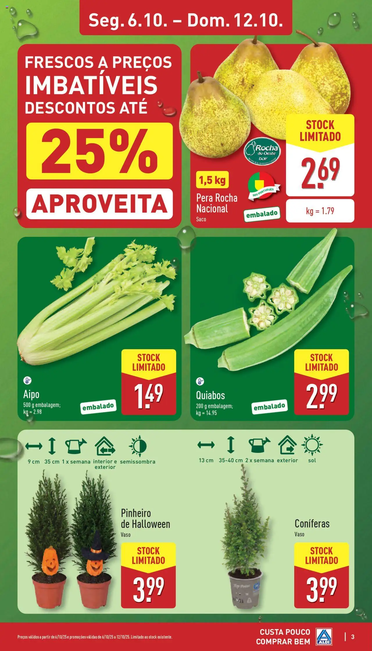 Aldi folheto │ válido de 06.10.2025 | Página: 3 | Produtos: Top, Vaso