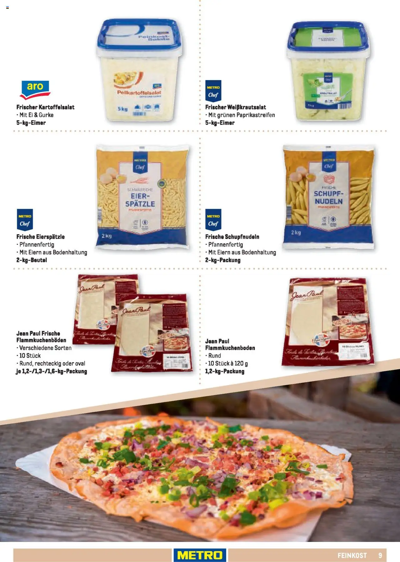 Metro Sortimentskatalog Vereine & Feste – gültig ab 01.06.2024 | Seite: 9 | Produkte: Eier, Nudeln