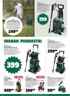 Tokmanni-mainoslehti voimassa 02.04.2026 alkaen | Sivu: 72 | Tuotteet: Painepesuri, Pumppu