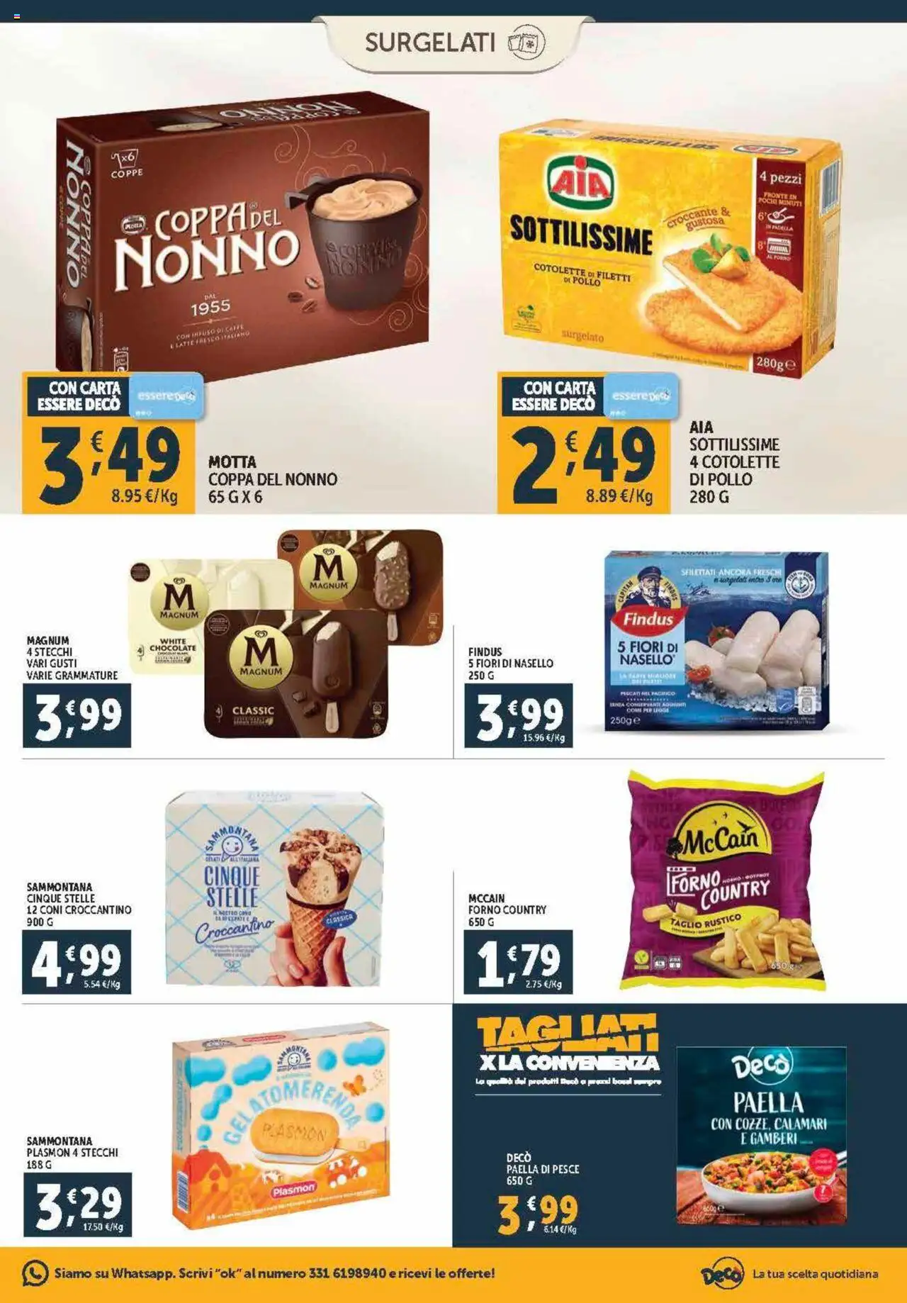 Volantino Decò del 21.08.2025 | Pagina: 5 | Prodotti: Caffè, Gamberi, Padella, Paella