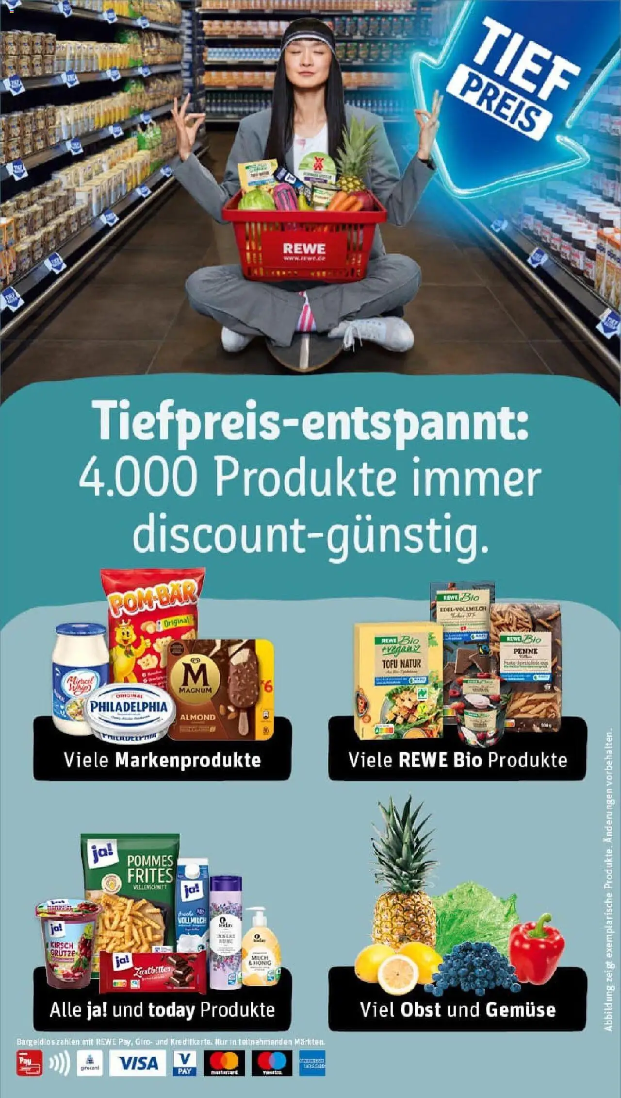 Rewe prospekt Datteln	 - gültig ab dem 20.07.2025 | Seite: 26 | Produkte: Philadelphia, Miracel whip, Gemüse, Obst