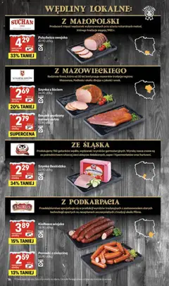 Pogląd oferty "Delikatesy Centrum Gazetka" - ważna od 15.01.2026 | Strona: 16 | Produkty: Kiełbasa, Parówki, Szynka, Wędliny