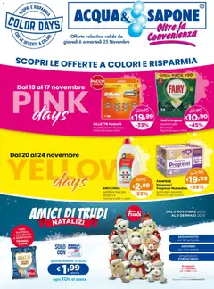 Anteprima del volantino Acqua e Sapone Lazio, Lombardia, Piemonte, Puglia catalogo valido a partire dal 06.11.2025
