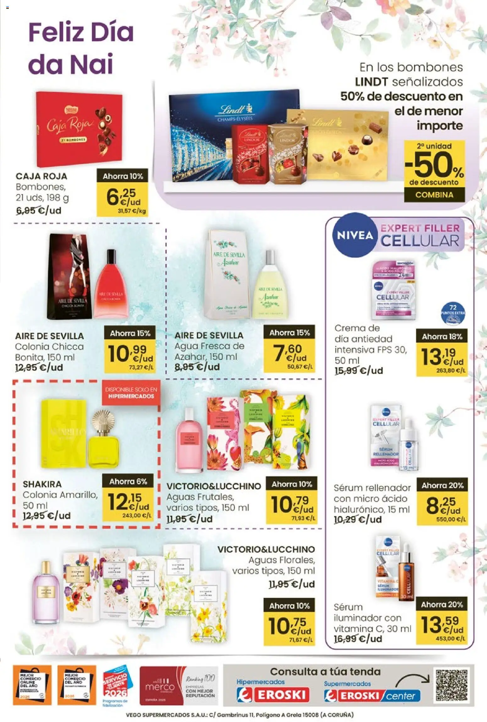 Eroski Quieres ahorrar conmigo │ válido desde el 16.04.2026 | Página: 35 | Productos: Colonia, Sérum, Crema, Caja