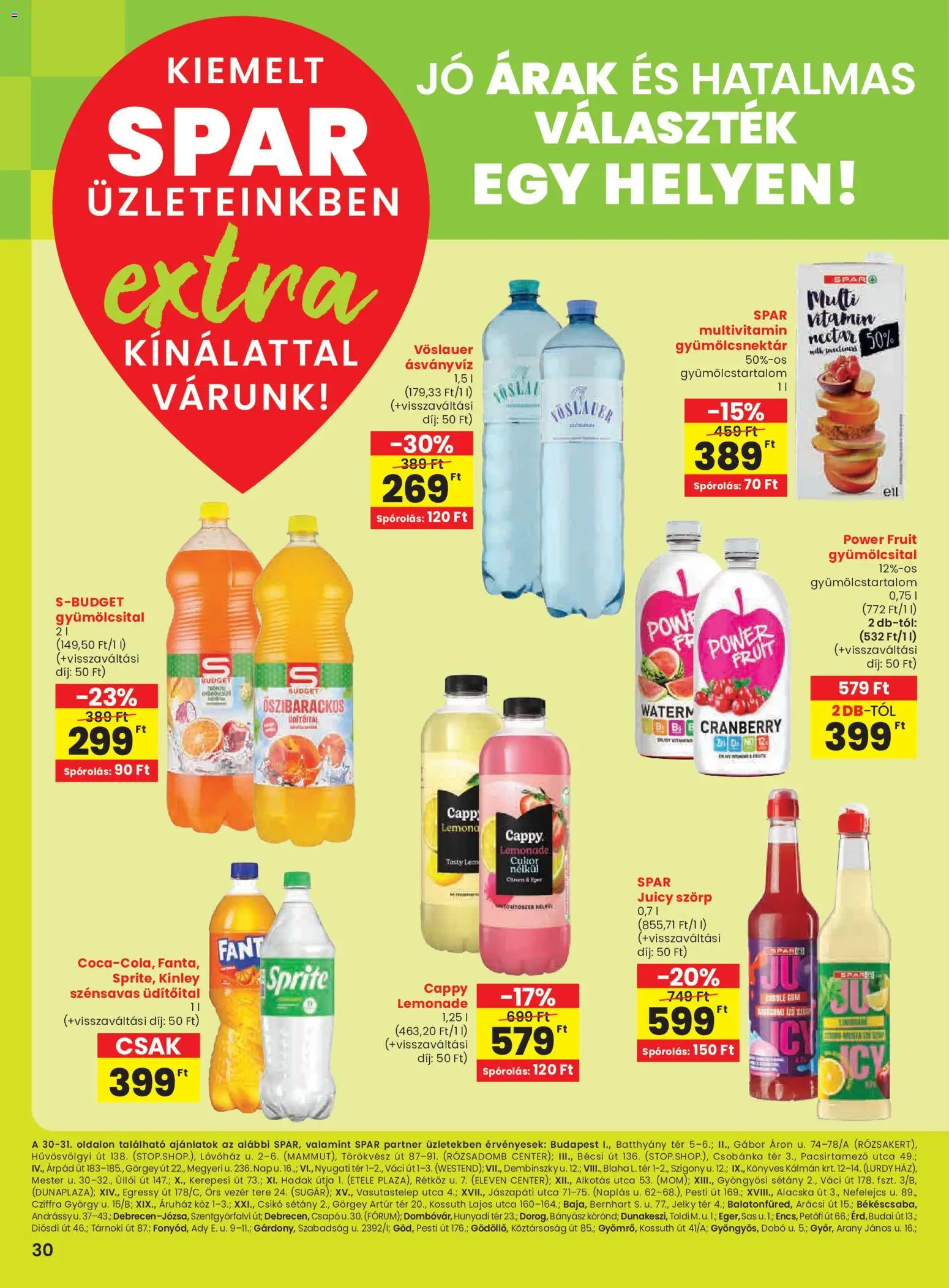 Spar akciós ujság - amely érvényes a következő dátumtól: 27.11.2025 | Oldal: 7 | Termékek: Szörp, Gyümölcsital, Gyümölcsnektár, Ásványvíz