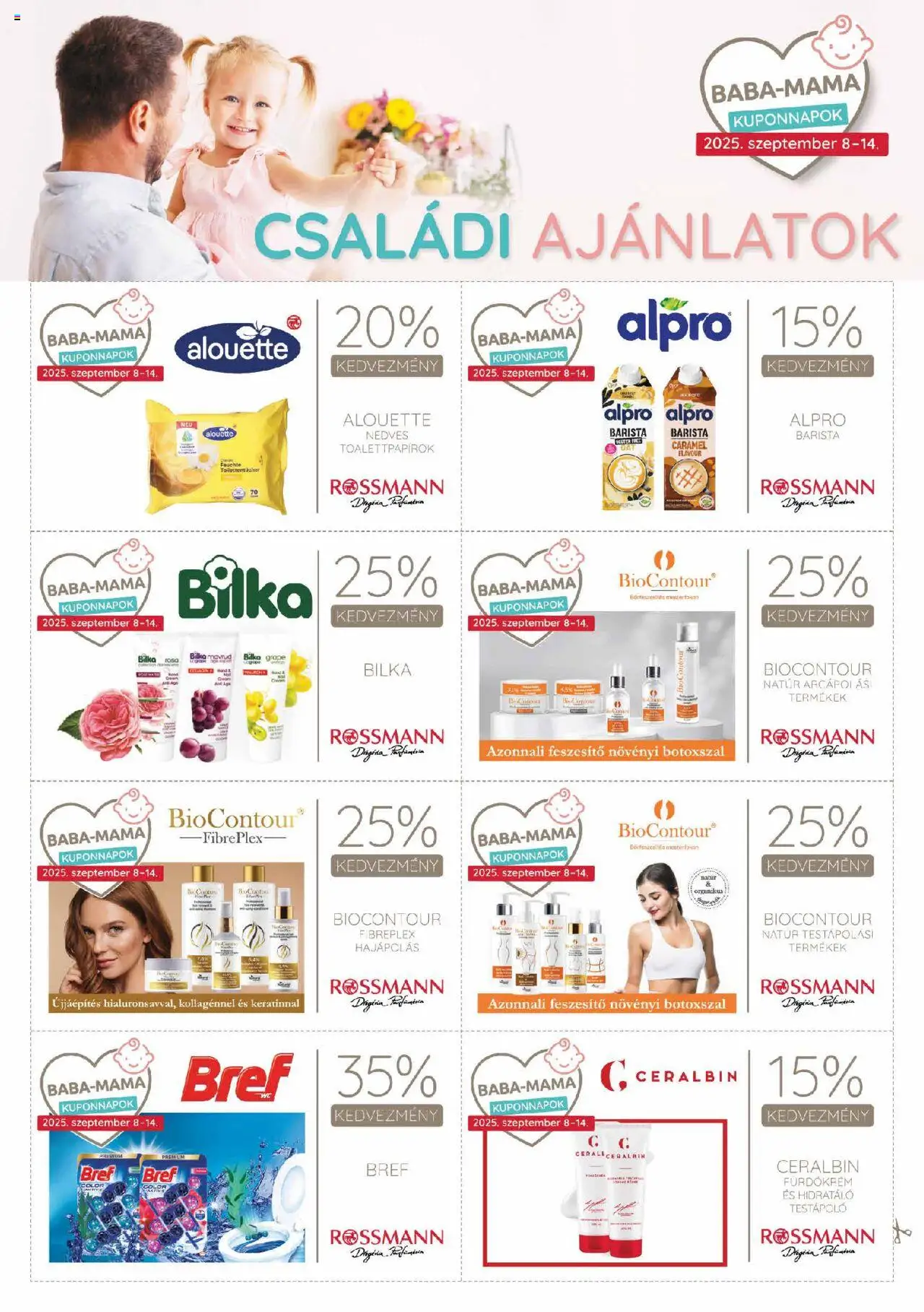 Rossmann akciós ujság - amely érvényes a következő dátumtól: 08.09.2025 | Oldal: 8 | Termékek: Alpro, Testápoló