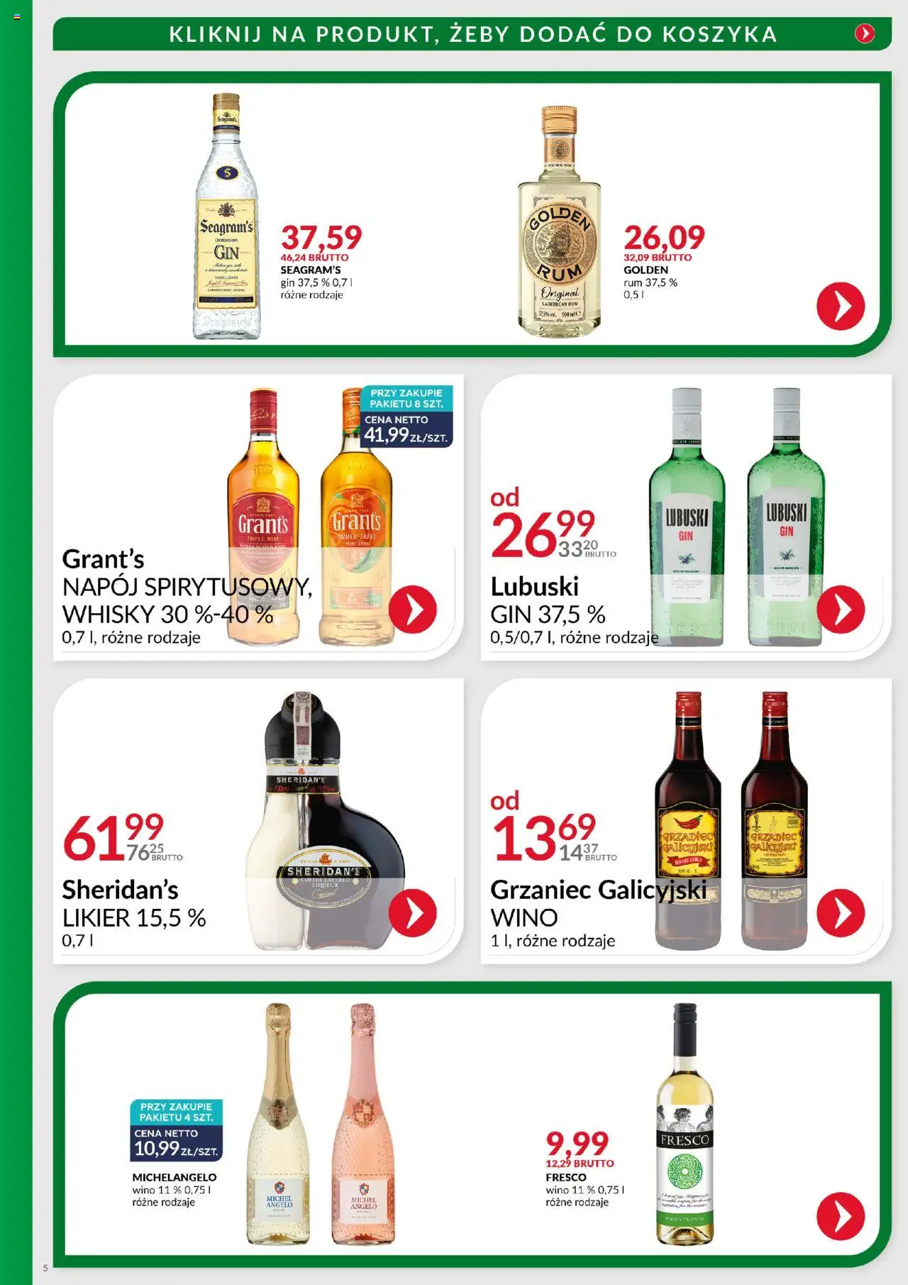 Eurocash Gazetka - Alko Szał od 15.09.2025 | Strona: 5 | Produkty: Wino, Fresco, Rum, Whisky