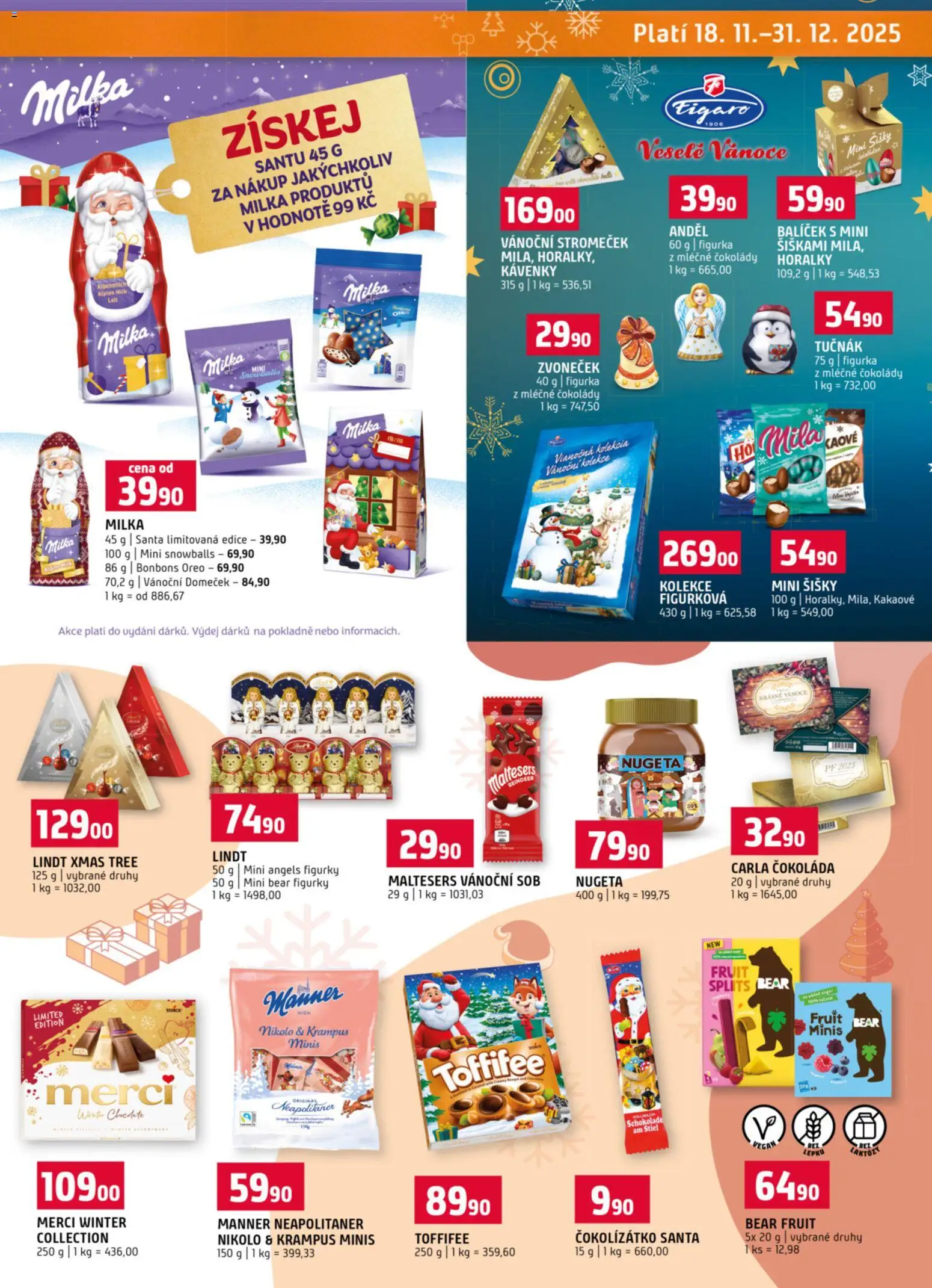 Terno leták od 19.11.2025 | Strana: 23 | Produkty: Vegan, Merci, Horalky, Figurky