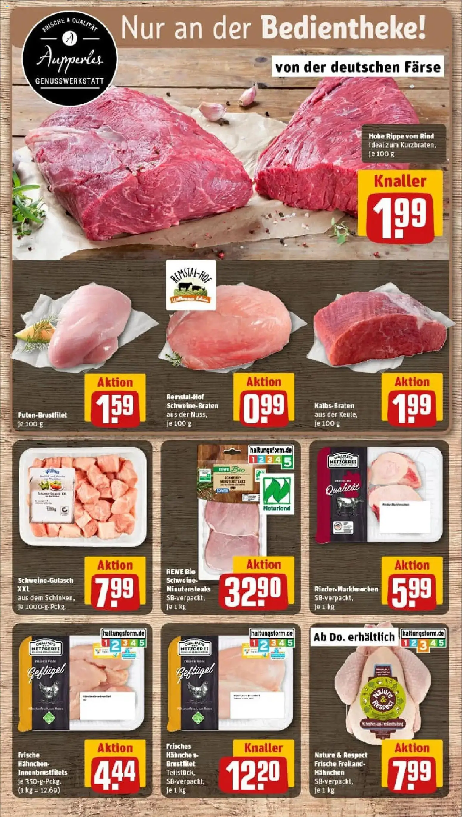 Rewe prospekt Waiblingen / Hegnach	 – gültig ab 26.01.2026 | Seite: 8 | Produkte: Schweinegulasch, Hahnchen