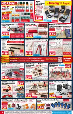 Norma Prospekt 	 - gültig ab dem 18.08.2025 | Seite: 4 | Produkte: Cutter, Box, Brille