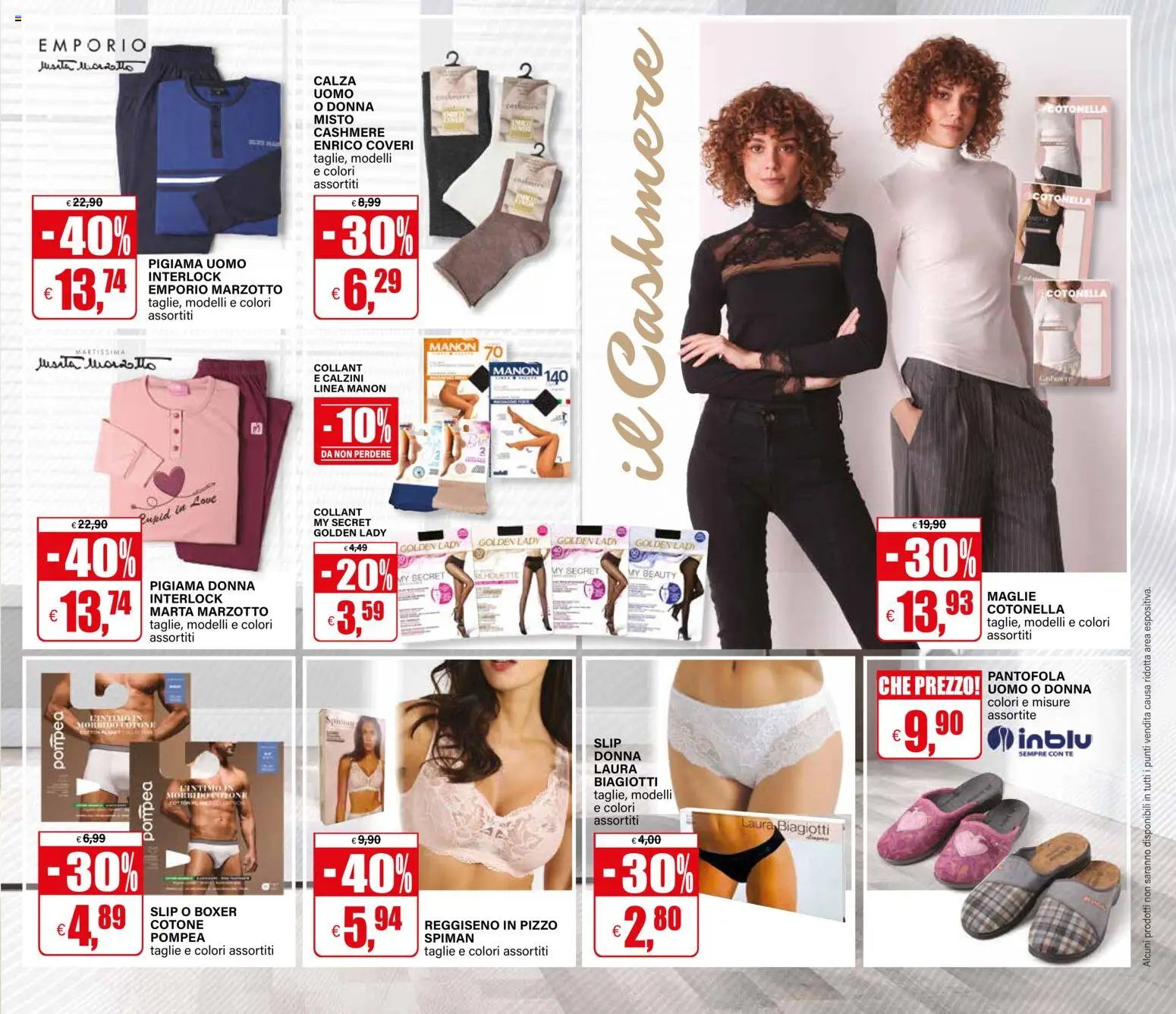 Volantino Il Gigante del 27.10.2025 | Pagina: 33 | Prodotti: Pigiama, Slip, Boxer, Collant
