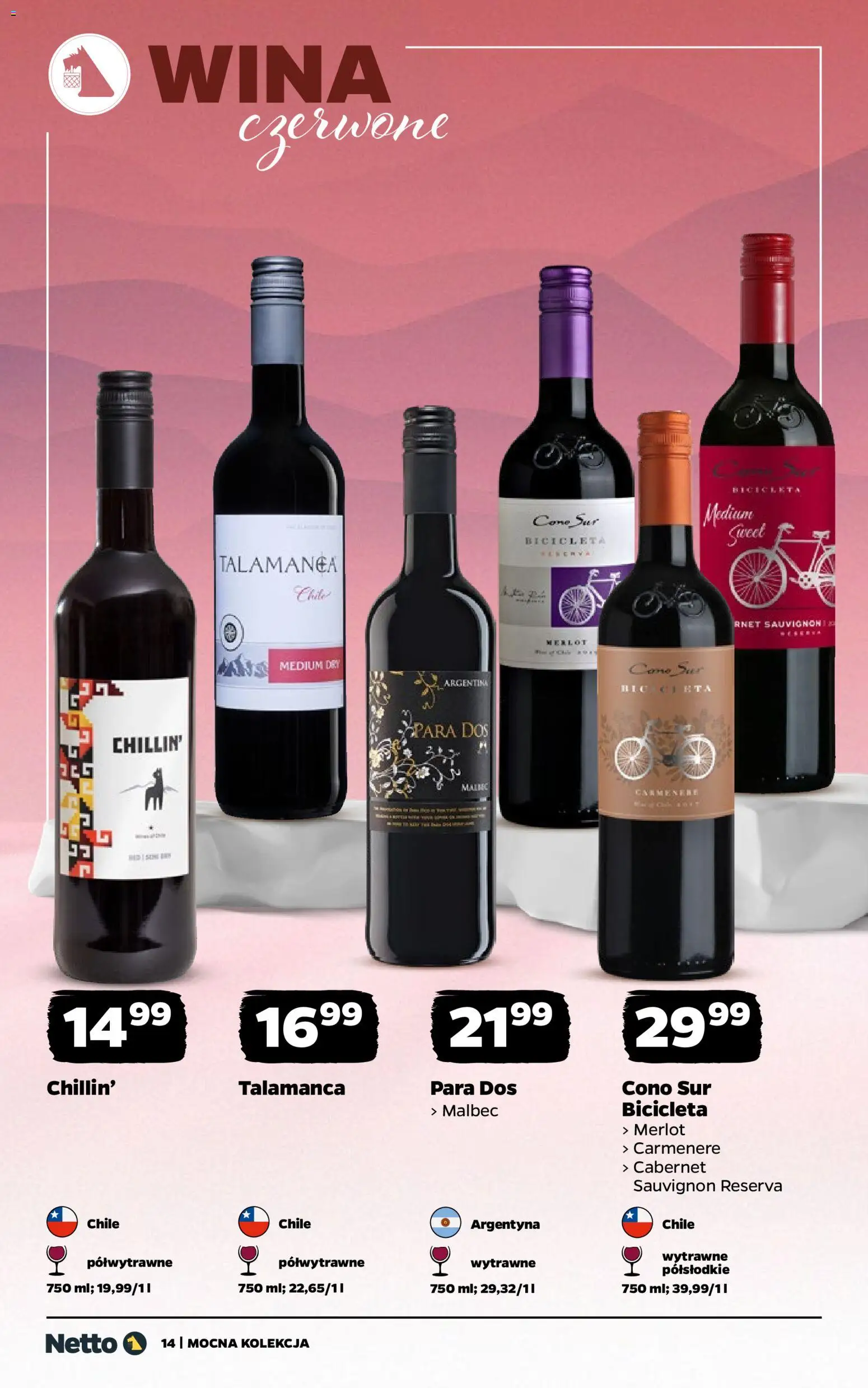 Netto gazetka - Wina od 02.02.2026 | Strona: 14 | Produkty: Merlot