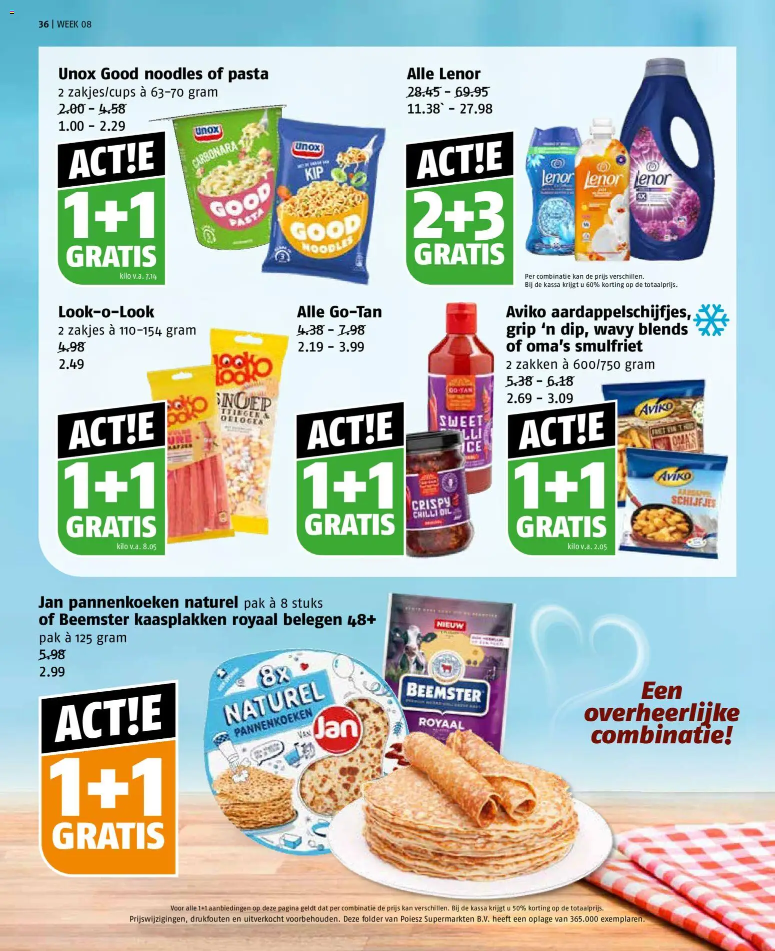 {H1} | Pagina: 36 | Producten: Snoep, Kan, Pasta, Pannenkoeken