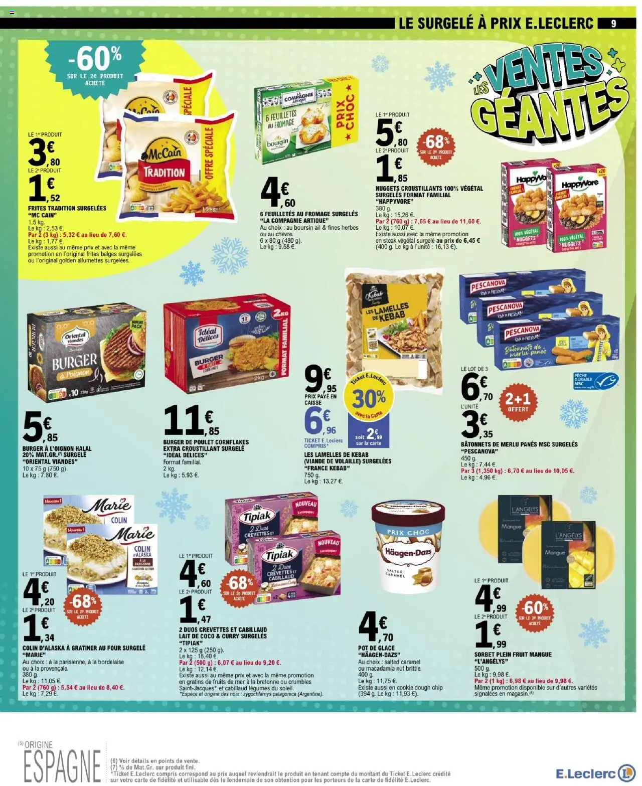 {H1} | Page: 9 | Produits: Mangue, Pêche, Four, Lait de coco