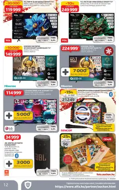 Auchan - Háztartási Elektronika ajánlataink - amely érvényes a következő dátumtól: 11.12.2025 | Oldal: 12