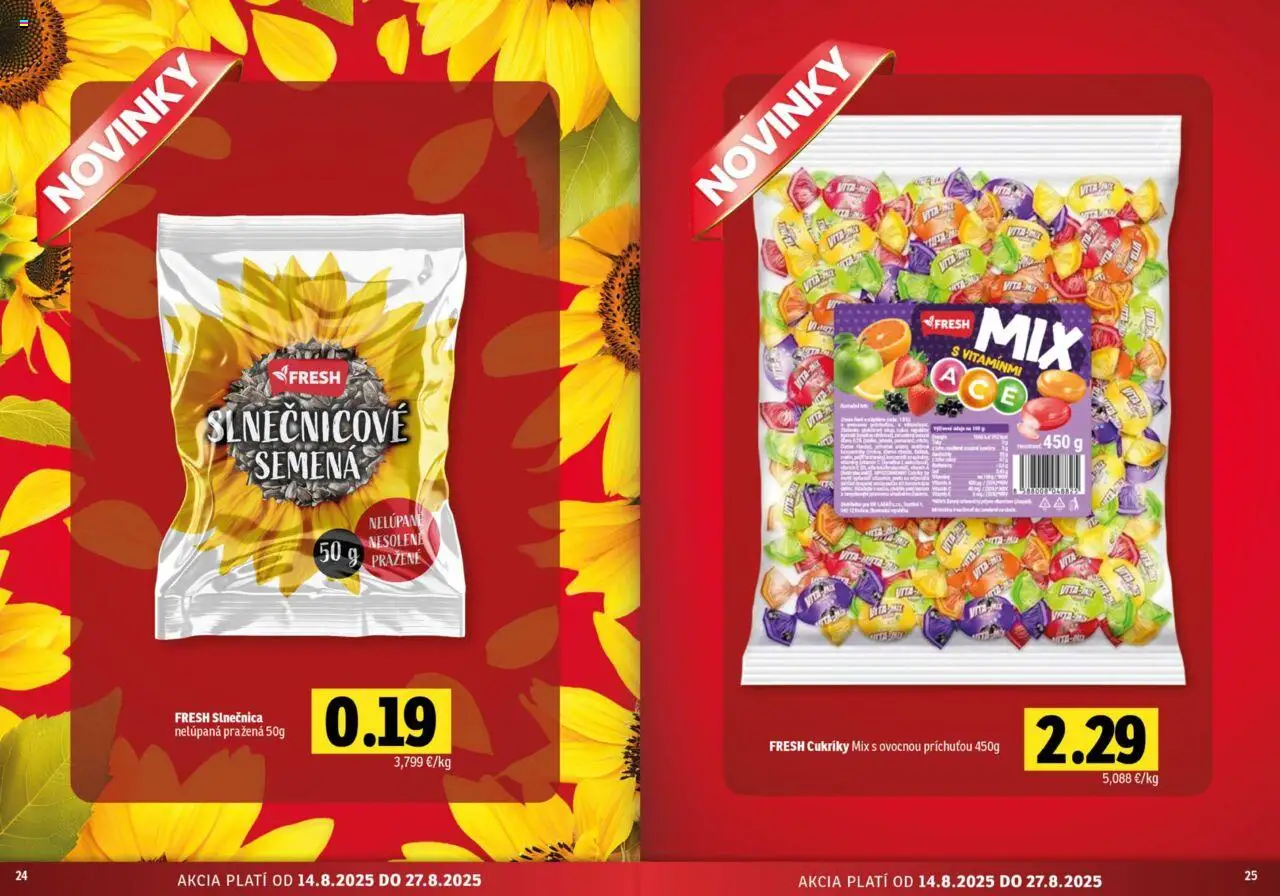 Fresh Stredné a západné Slovensko │ platný od 14.08.2025 | Strana: 13 | Produkty: Cukríky