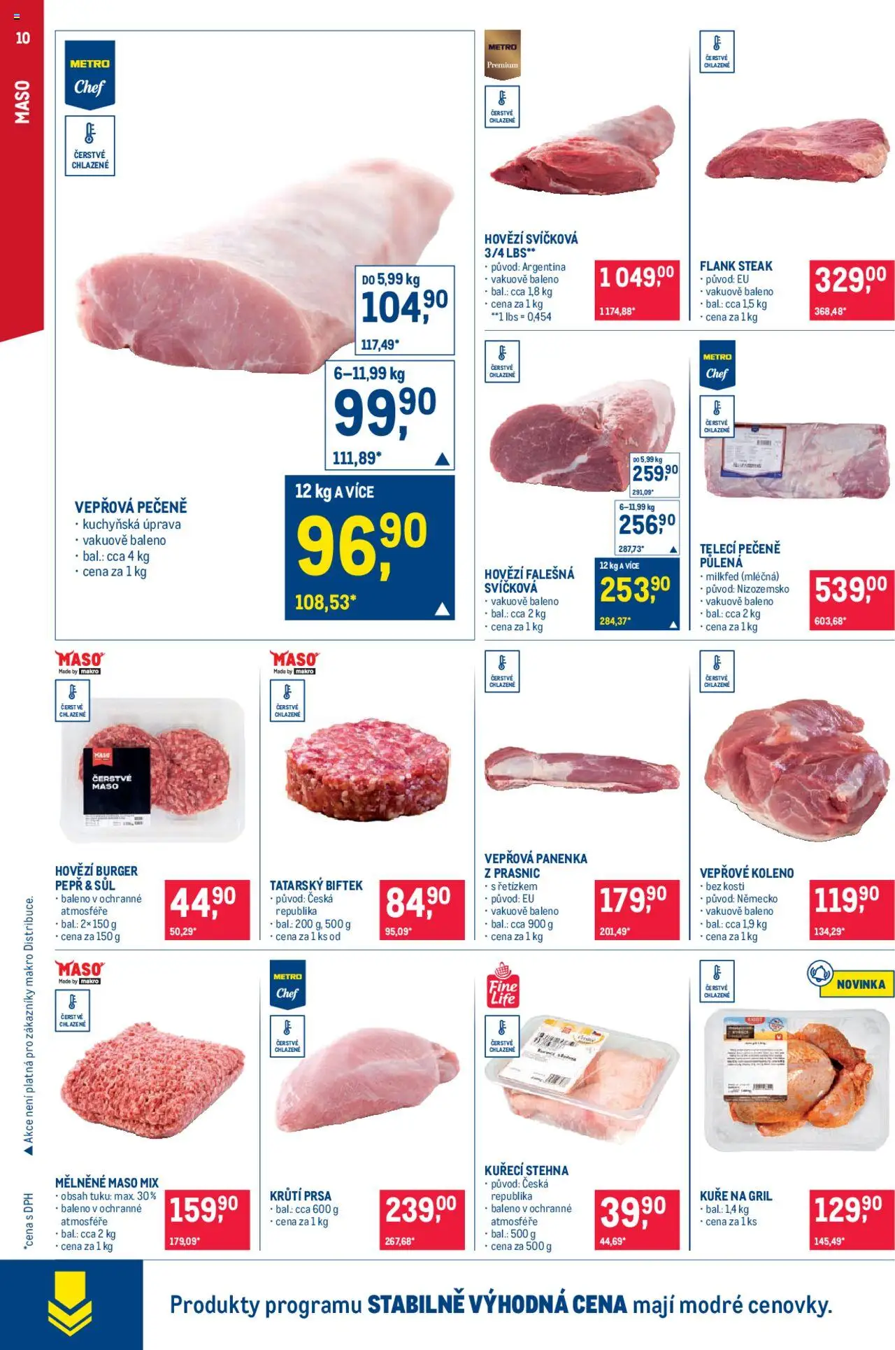 Makro leták - Pro milovníky jídla od 18.06.2025 | Strana: 10 | Produkty: Burger, Gril, Hovězí svíčková, Kuře