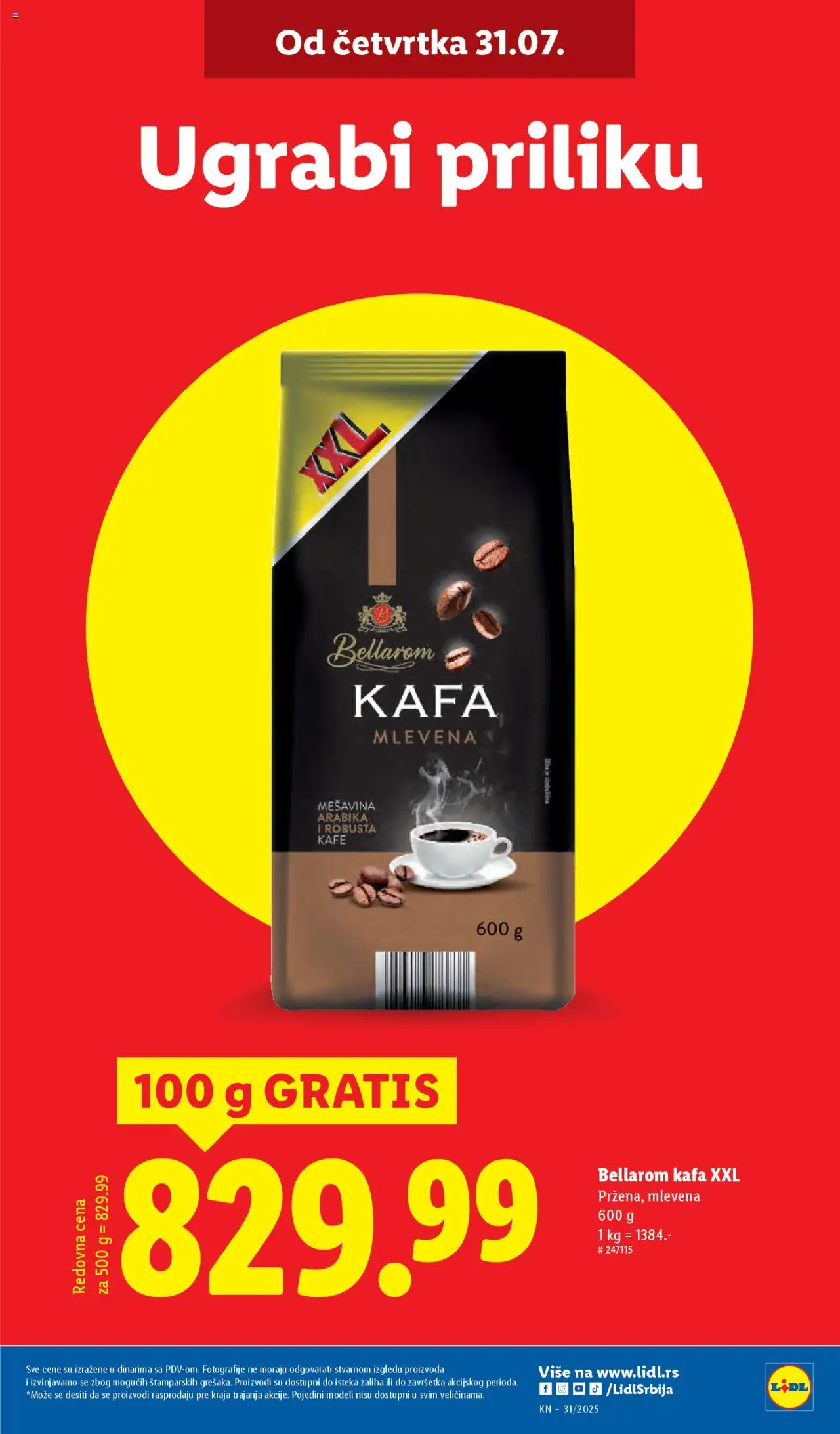 Lidl katalog - važi od 31.07.2025 | Strana: 5 | Proizvode: Kafa