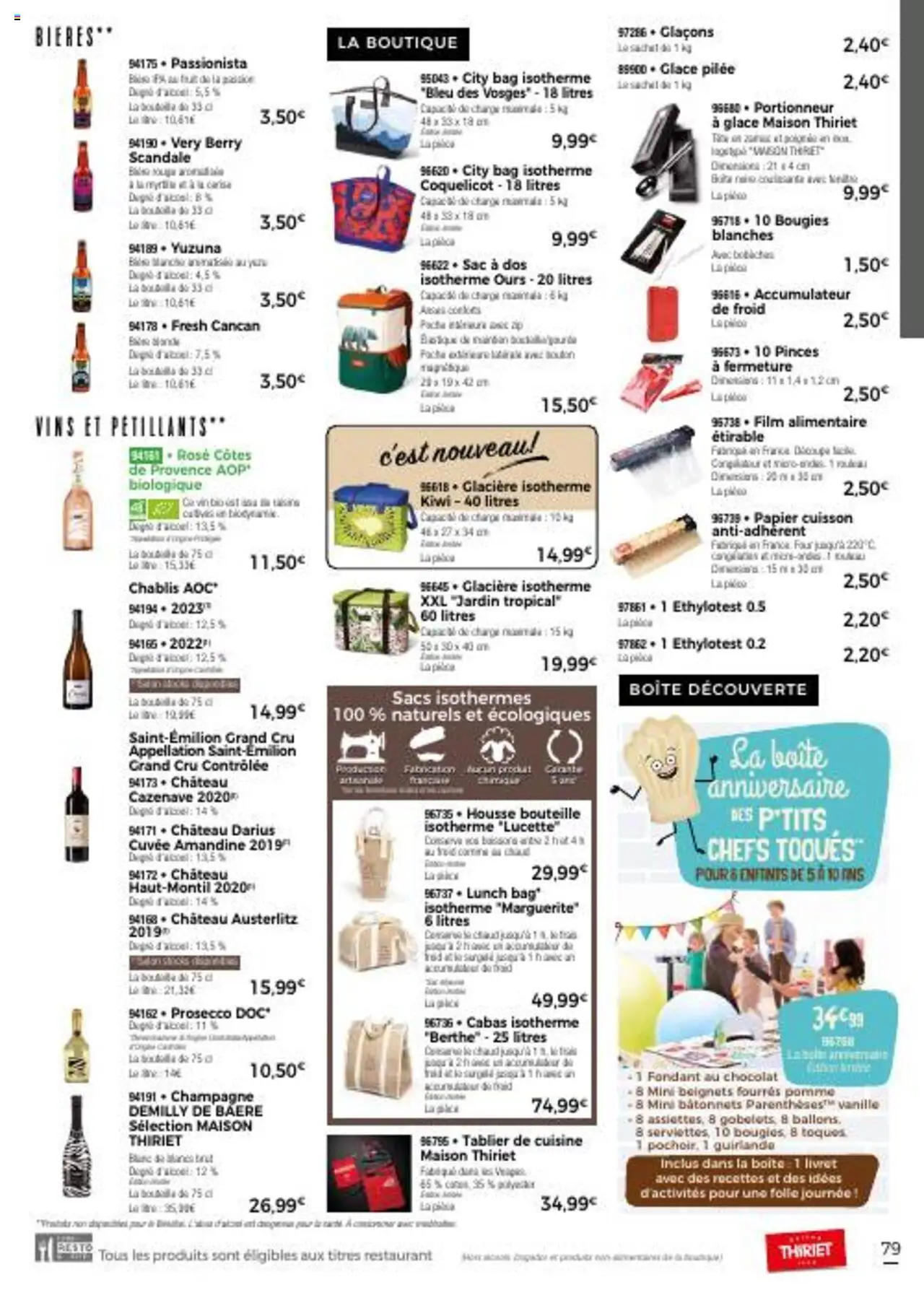  | Page: 79 | Produits: Four, Chocolat, Thé, Kiwi