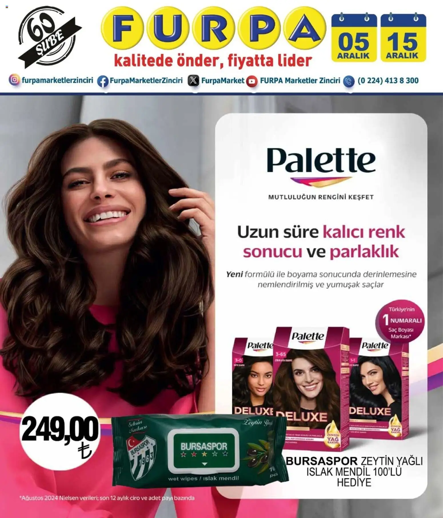 Furpa İndirim Palette - 05.12.2025 tarihinden itibaren geçerlidir | Sayfa: 1 | Ürünler: Mendil, Zeytin