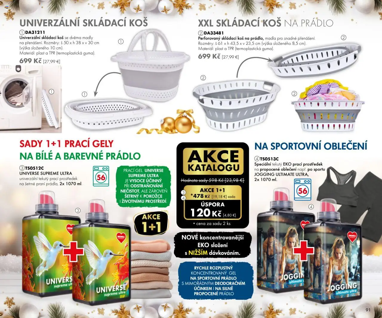 Nové Dedra akcie – leták je platný od 19.09.2025 | Strana: 91 | Produkty: Kôš na prádlo, Kôš