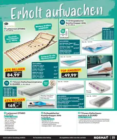 Norma Bestellmagazin Oktober 2025 ab 01.10.2025 gültig | Seite: 19 | Produkte: Top, Matratze, Lattenrost, Topper