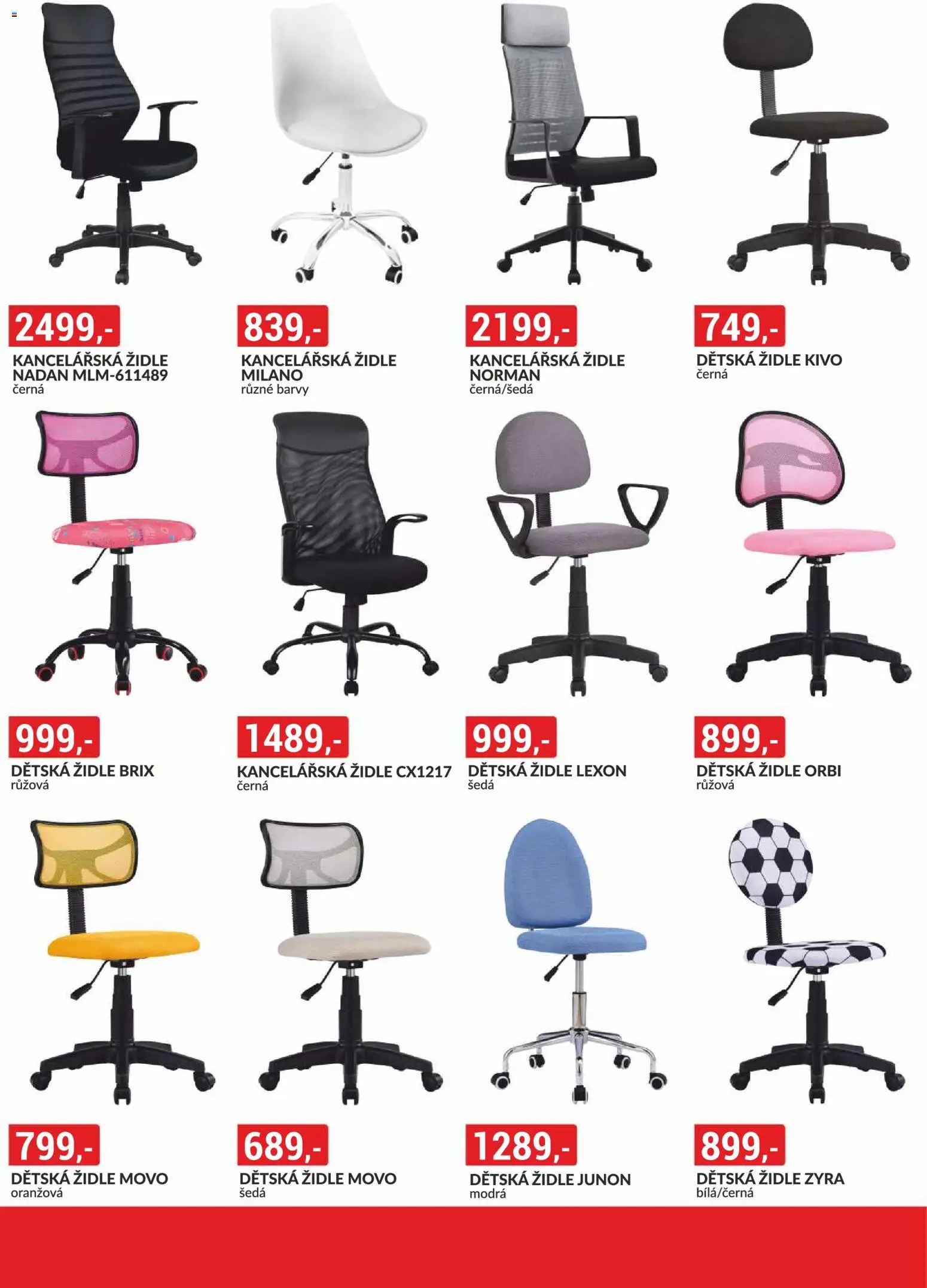 BAUMAX leták - Zařiďte si bydlení podle sebe od 01.03.2026 | Strana: 40 | Produkty: Kancelářská židle, Židle, Barvy