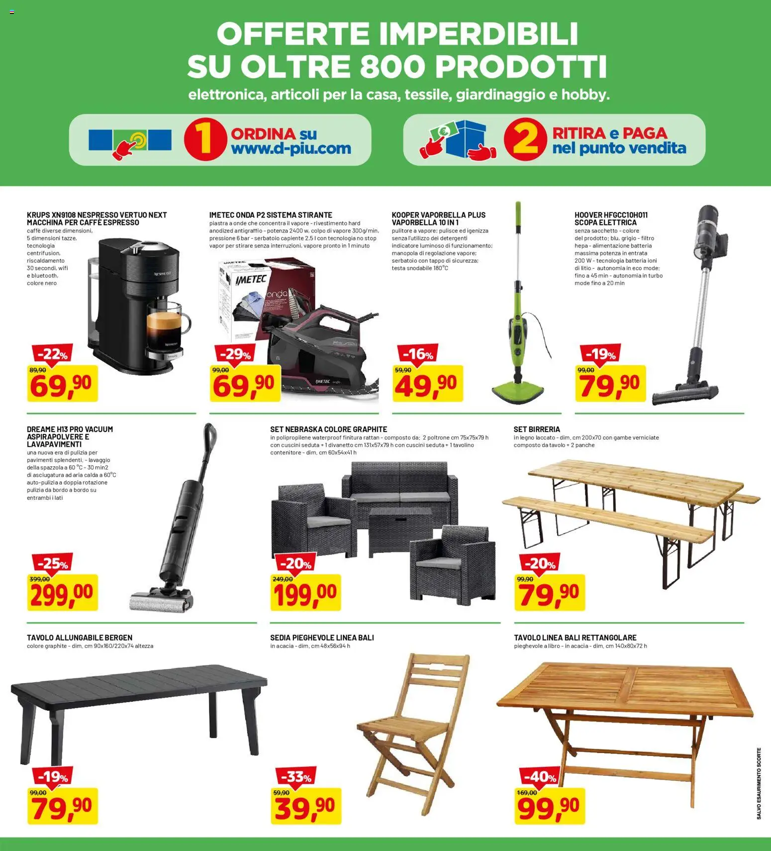 Volantino D Più del 20.04.2026 | Pagina: 19 | Prodotti: Spazzola, Scopa, Contenitore, Sedia
