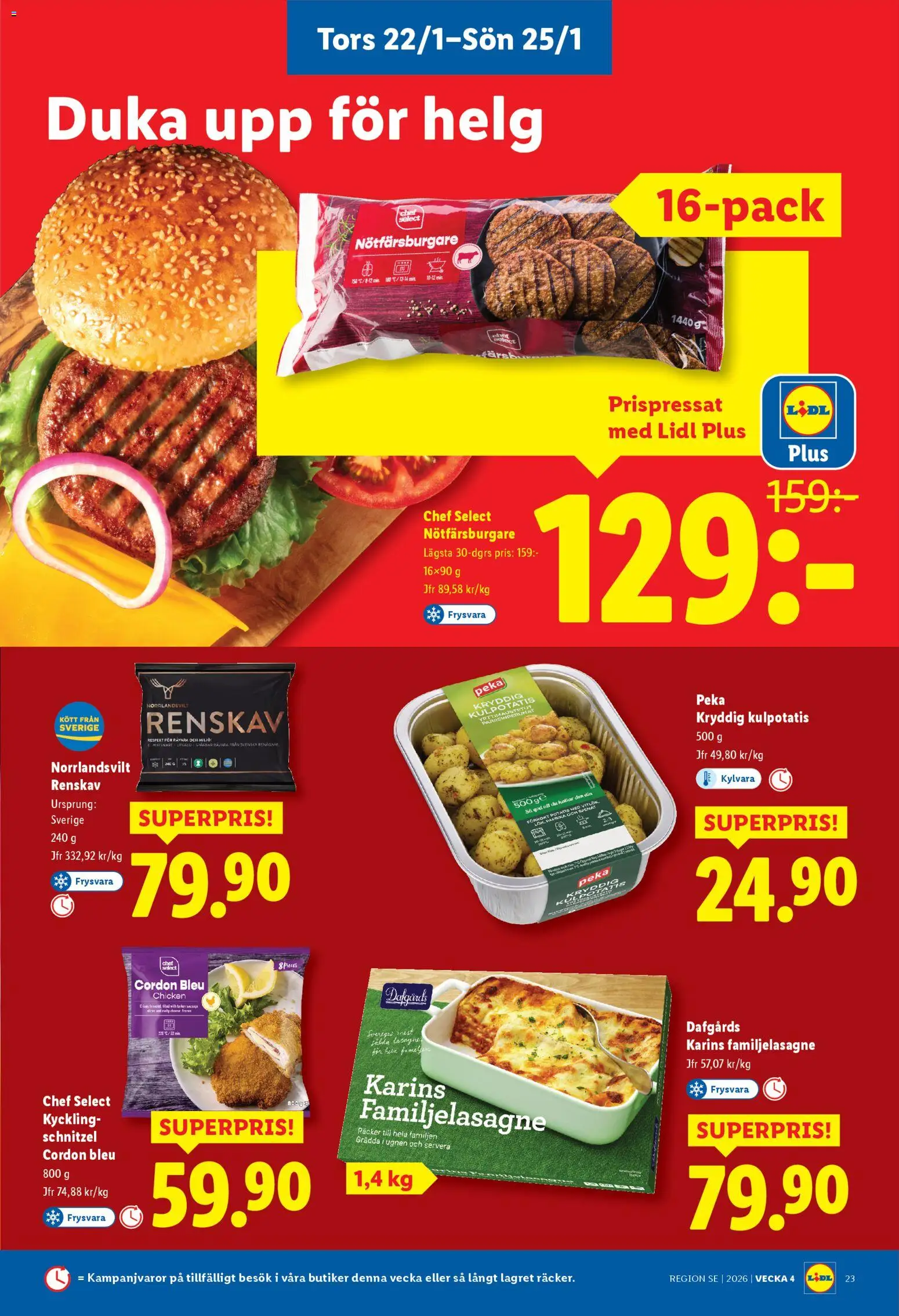 Lidl reklamblad aktuell från 19.01.2026 | Sida: 27 | Produkter: Spenat, Potatis, Ugnen