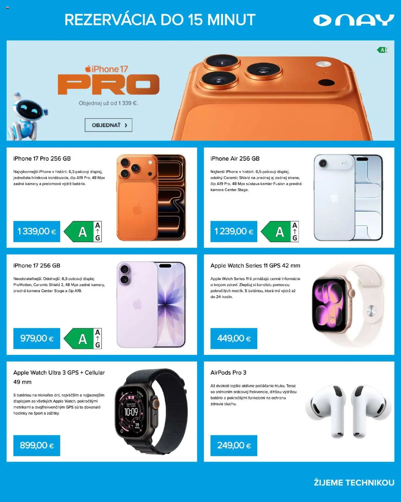 Nové NAY Elektrodom akcie – leták je platný od 06.10.2025 | Strana: 5 | Produkty: Gps, Apple watch ultra, Hodinky, Airpods pro