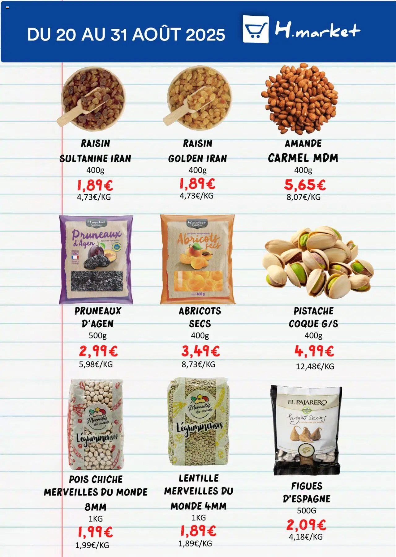  | Page: 13 | Produits: Raisin, Pois, Pois chiche, Lentille