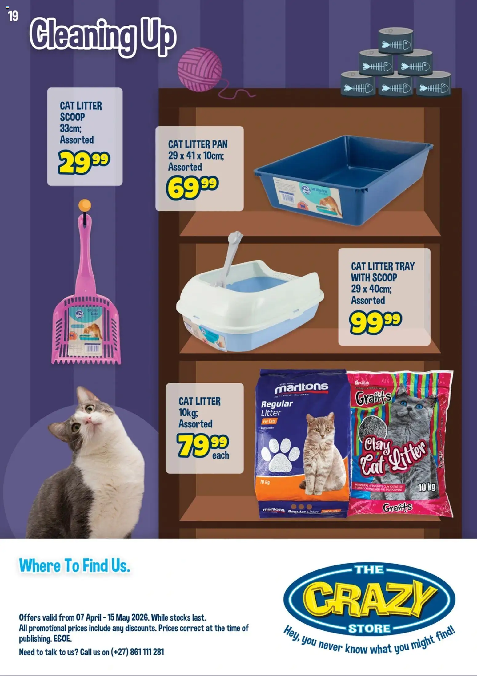 New Crazy Store catalogue – valid from 07.04.2026 | Page: 20 | Products: Tray, Clay, Cat litter