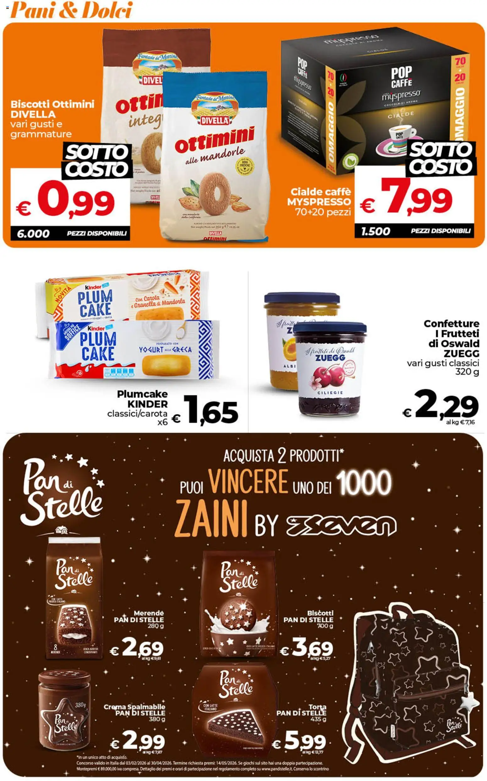 Volantino Ipercoop del 17.03.2026 | Pagina: 33 | Prodotti: Crema, Biscotti, Torta, Plumcake