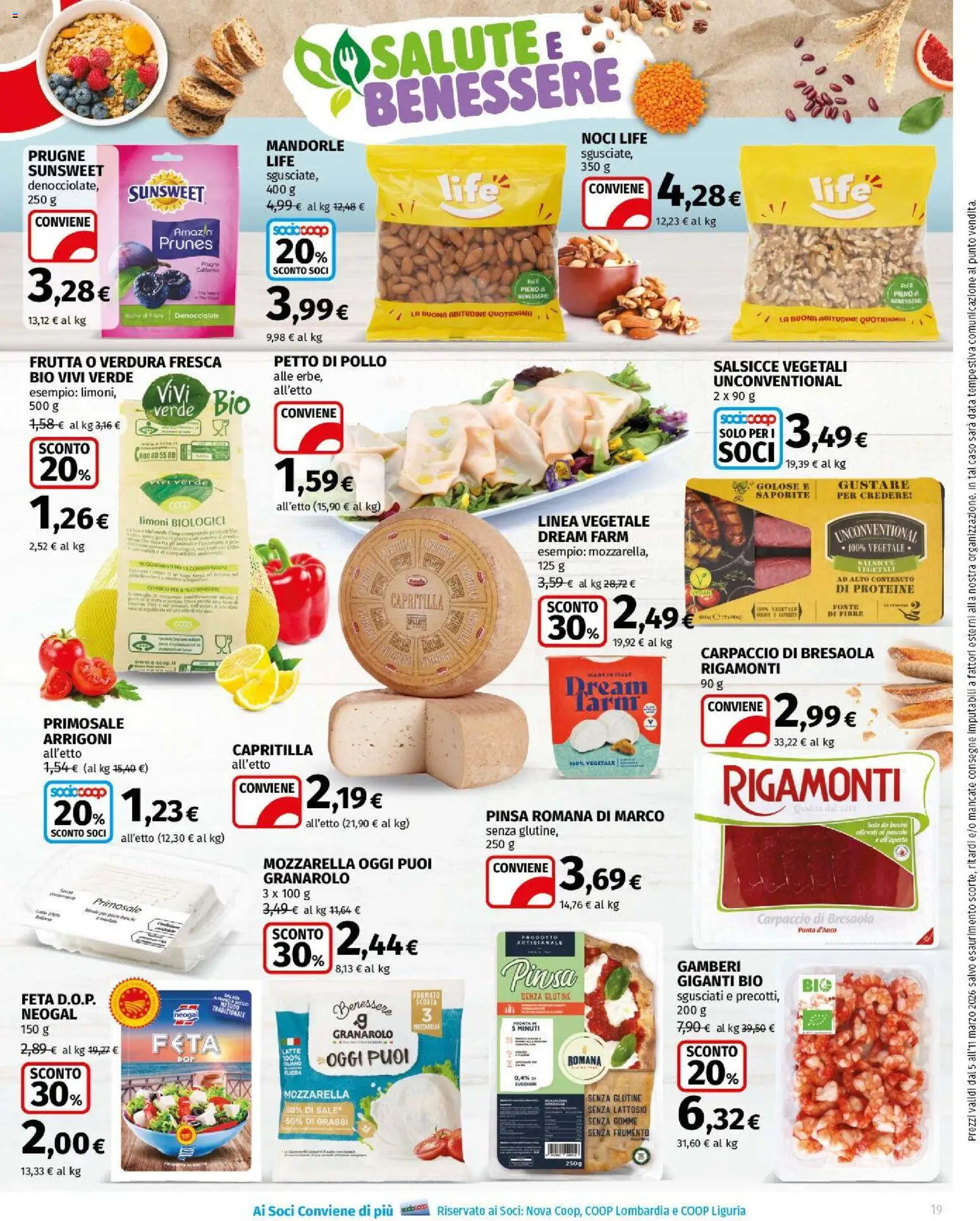 Volantino COOP del 05.03.2026 | Pagina: 19 | Prodotti: Latte, Noci, Data, Feta