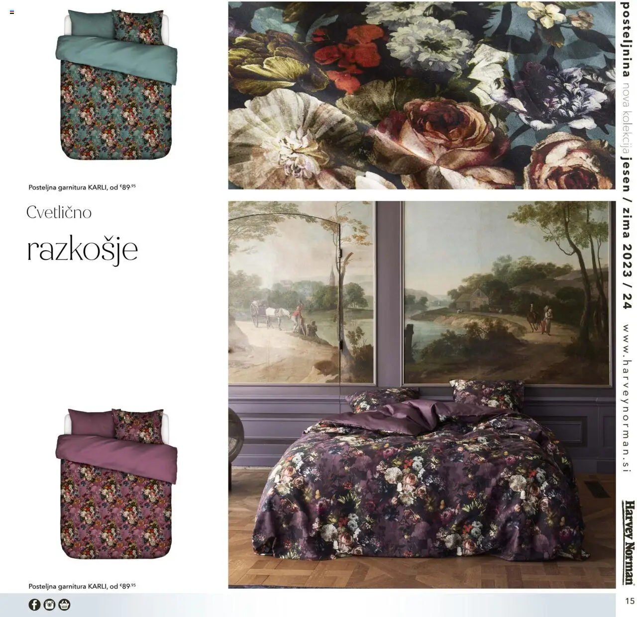 Harvey Norman katalog posteljnina jesen zima │ velja od 01.10.2023 | Stran: 15 | Izdelki: Posteljnina