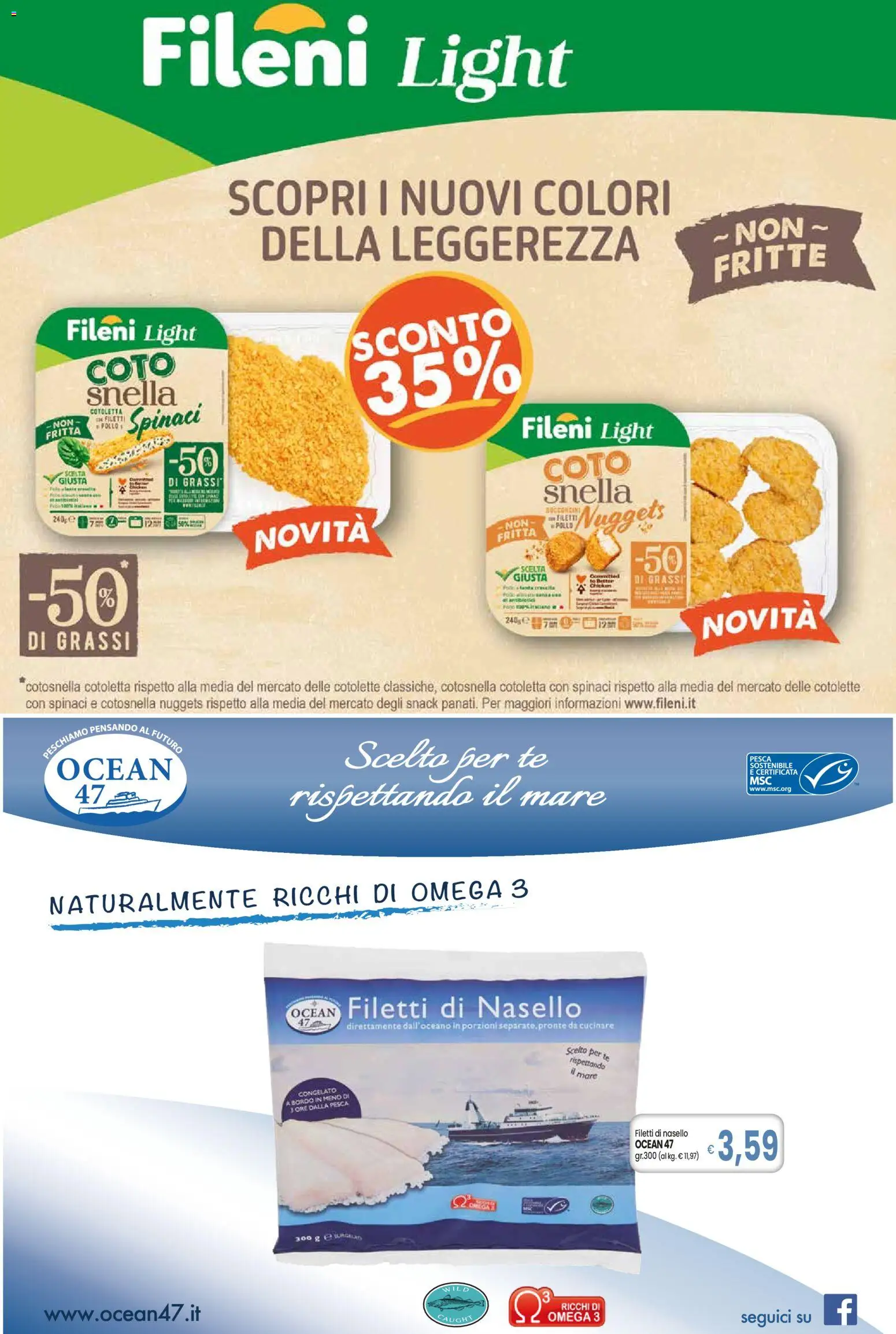 Volantino Galassia del 13.11.2025 | Pagina: 2 | Prodotti: Tè, Nuggets, Spinaci, Nasello