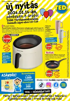 TEDi Akciós újság Törökszentmiklós - amely érvényes a következő dátumtól: 16.01.2026