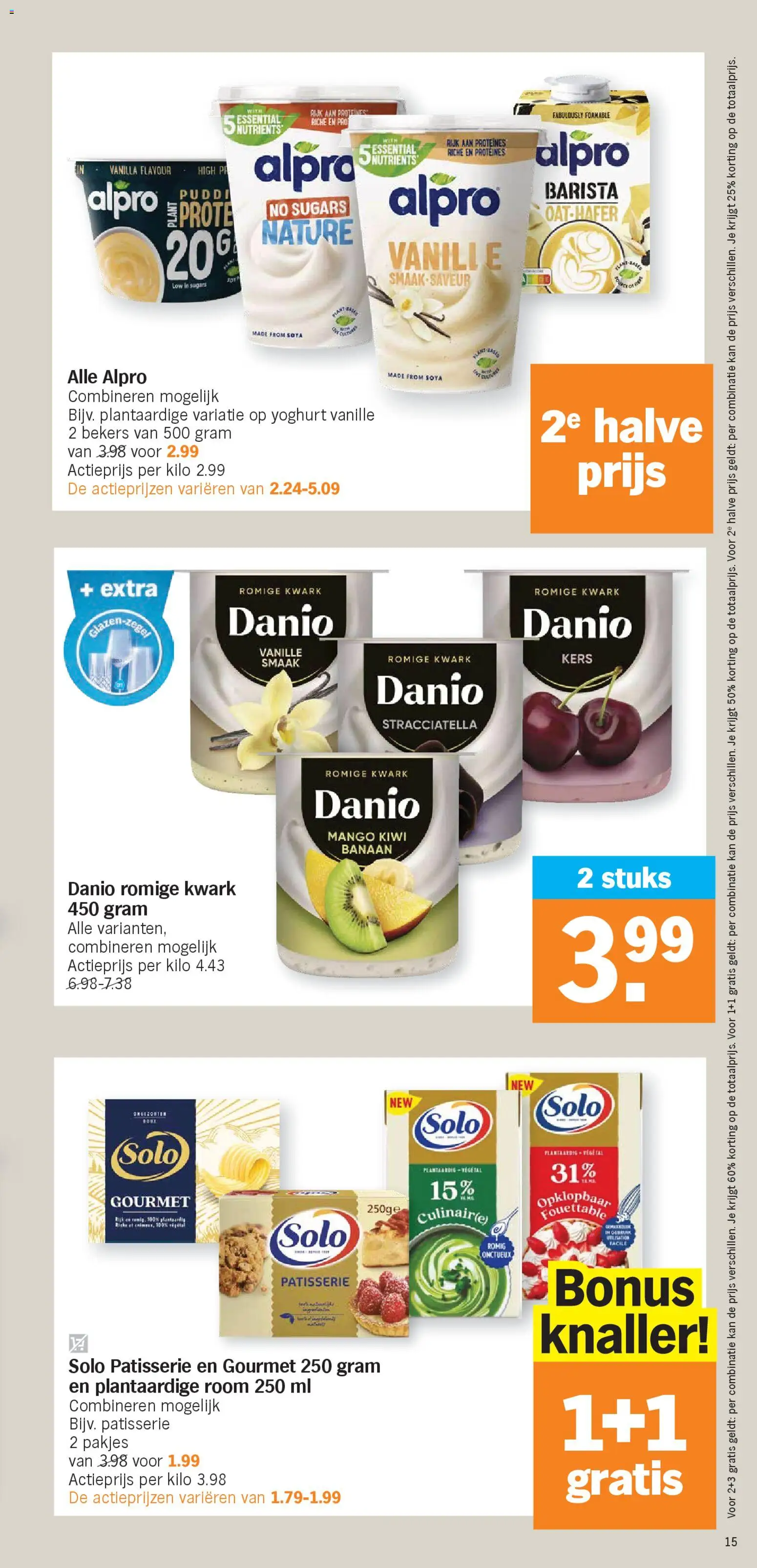 {H1} | Pagina: 15 | Producten: Room, Kwark, Mango, Banaan