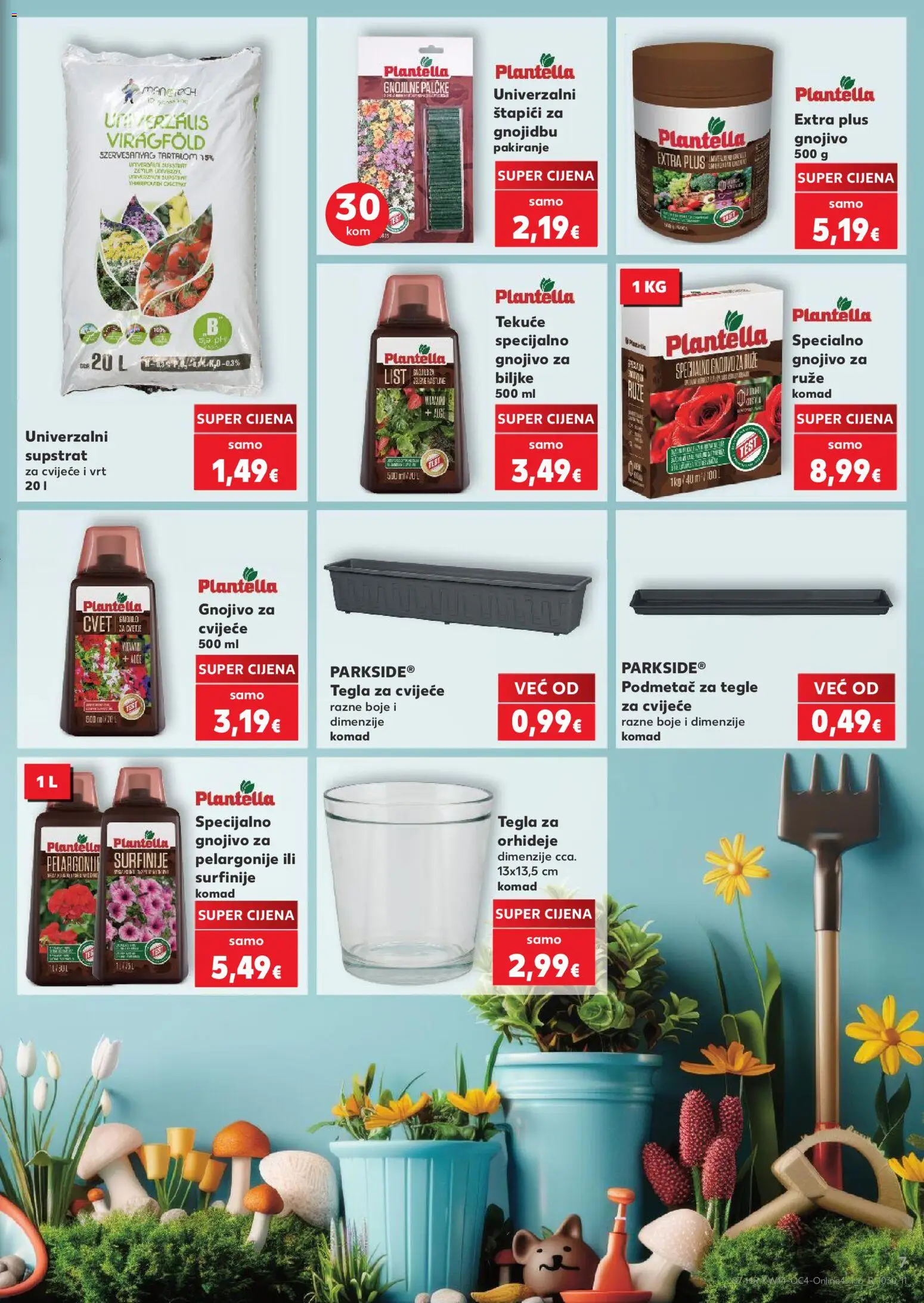 Kaufland katalog | vrijedi od 30.03.2026 | Stranica: 7 | Proizvodi: Cvijeće, Štapići, Parkside