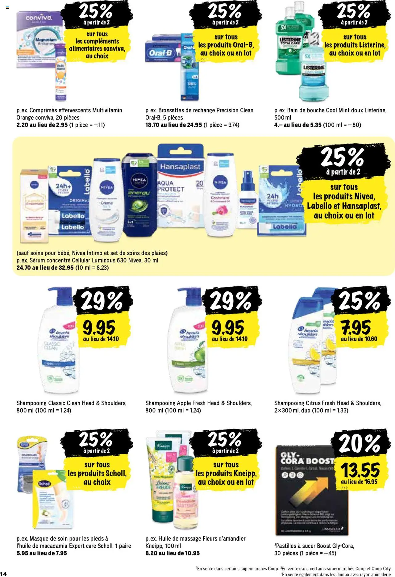 Coop - Les actions de la semaine – gültig ab 25.09.2025 | Seite: 14 | Produkte: Serum, Shampoo, Apple, Creme