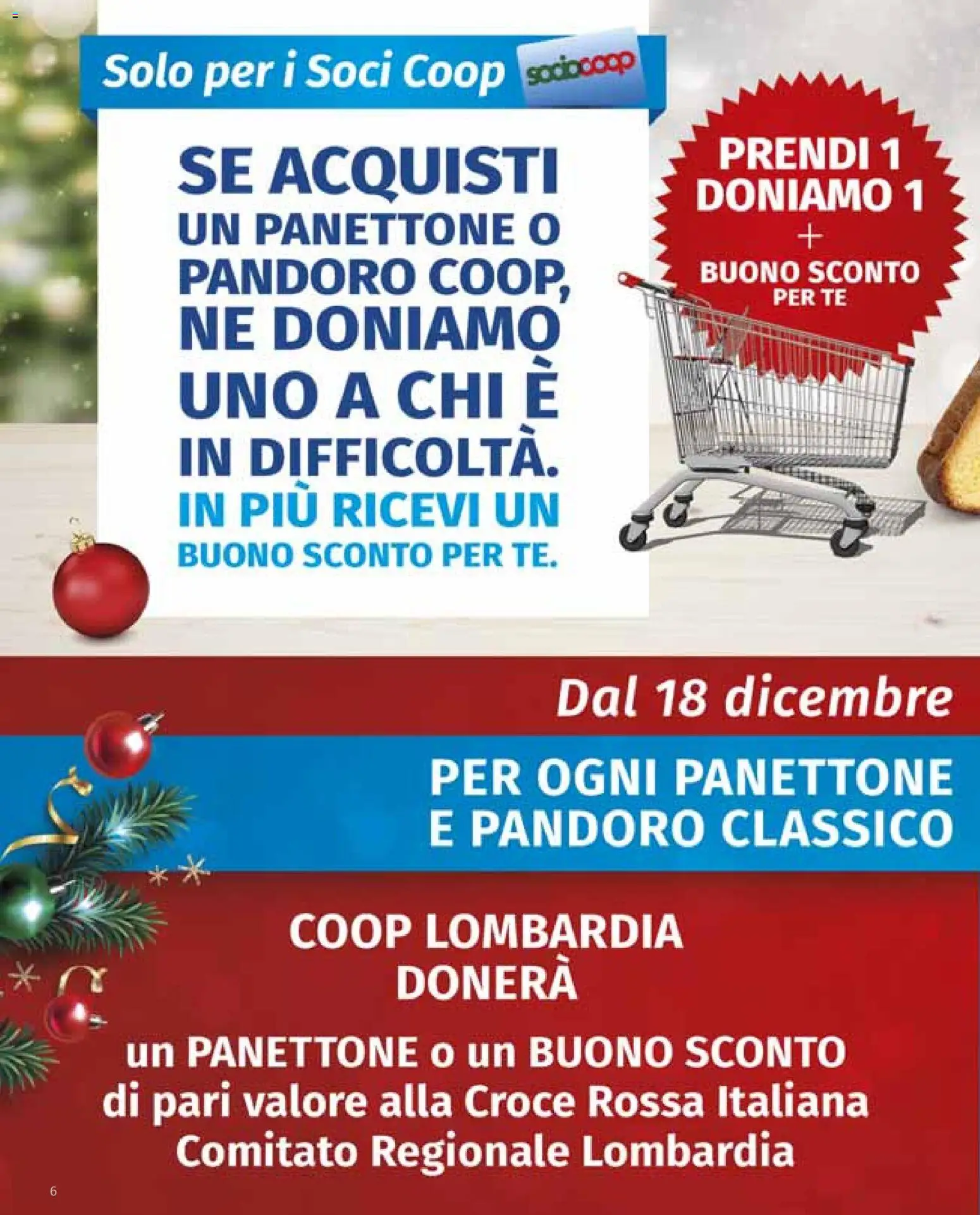 Volantino COOP del 18.12.2025 | Pagina: 6 | Prodotti: Tè, Pandoro, Panettone